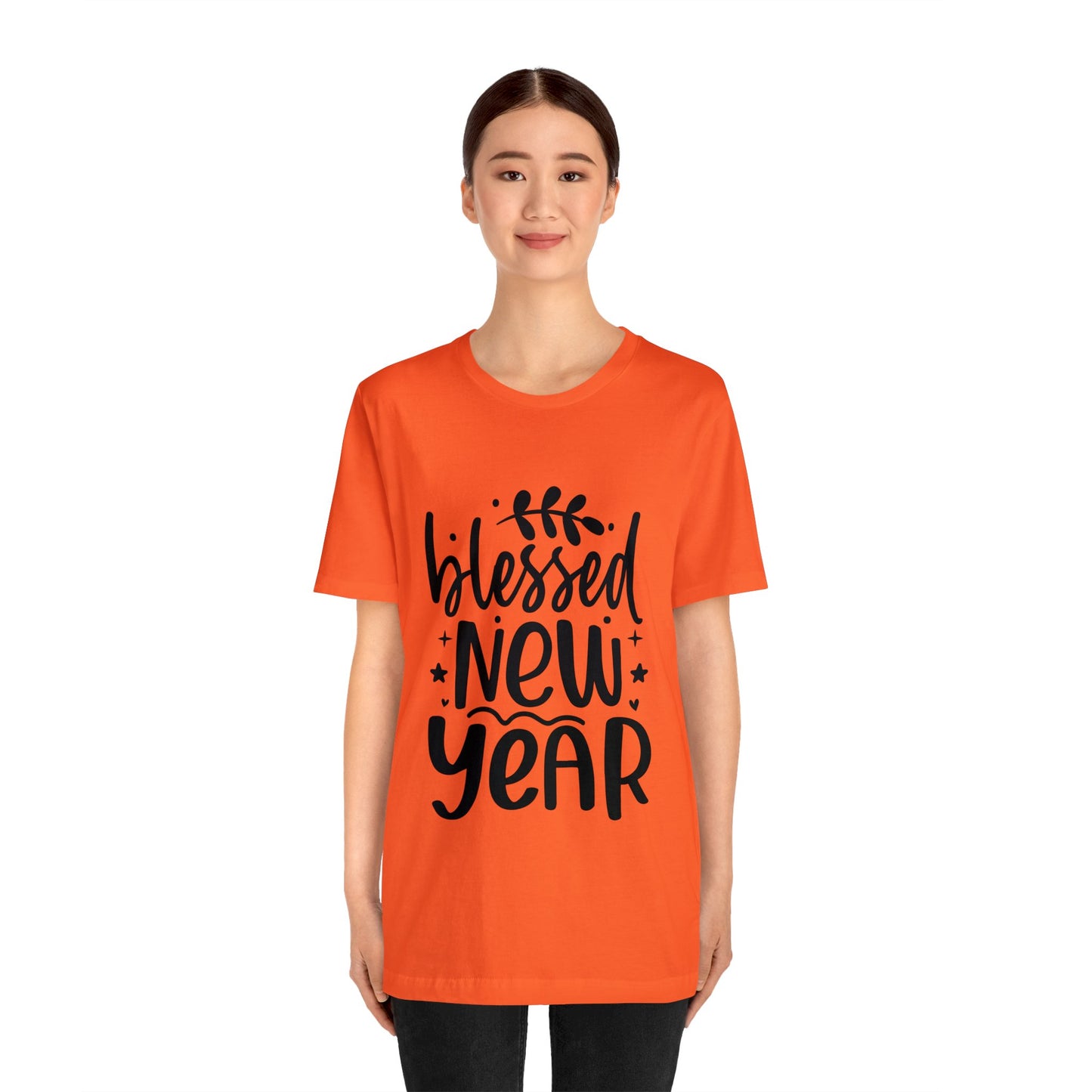 Blessed New Year Unisex Jersey Short Sleeve Tee