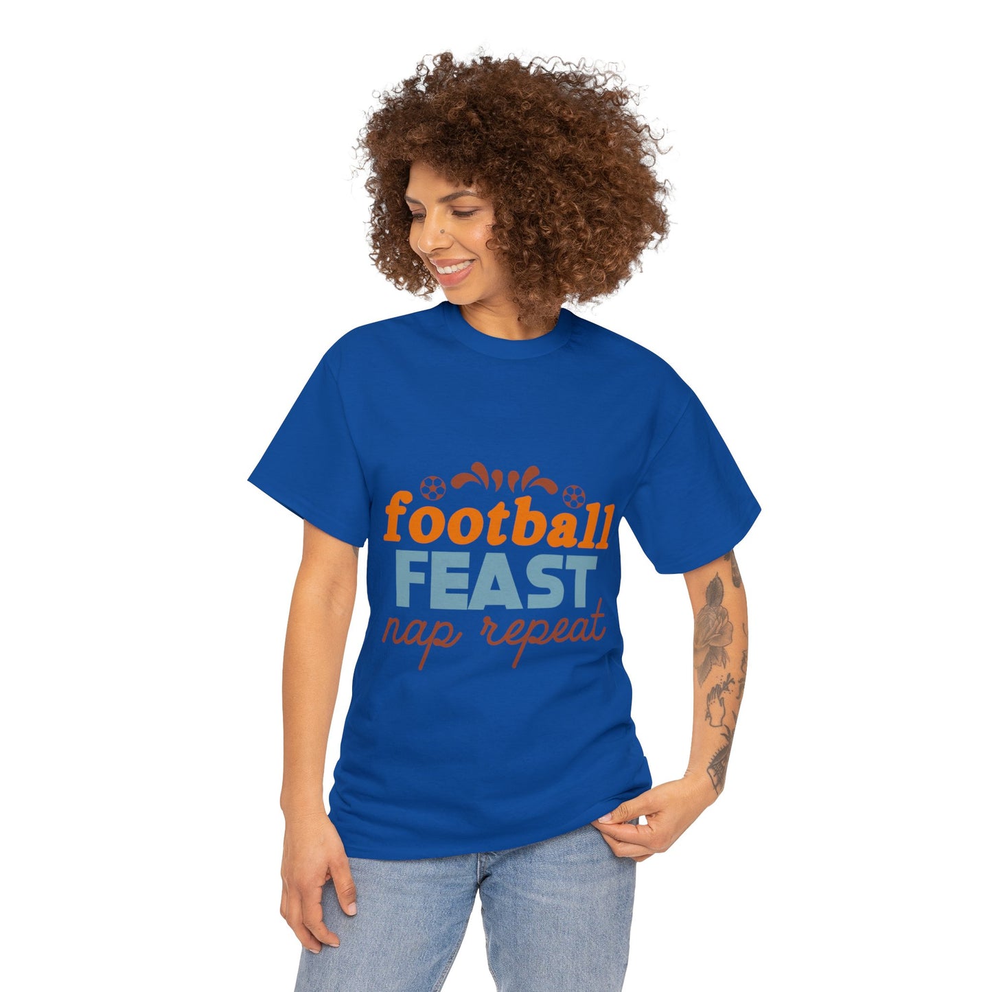 Football Feast Unisex Heavy Cotton Tee image