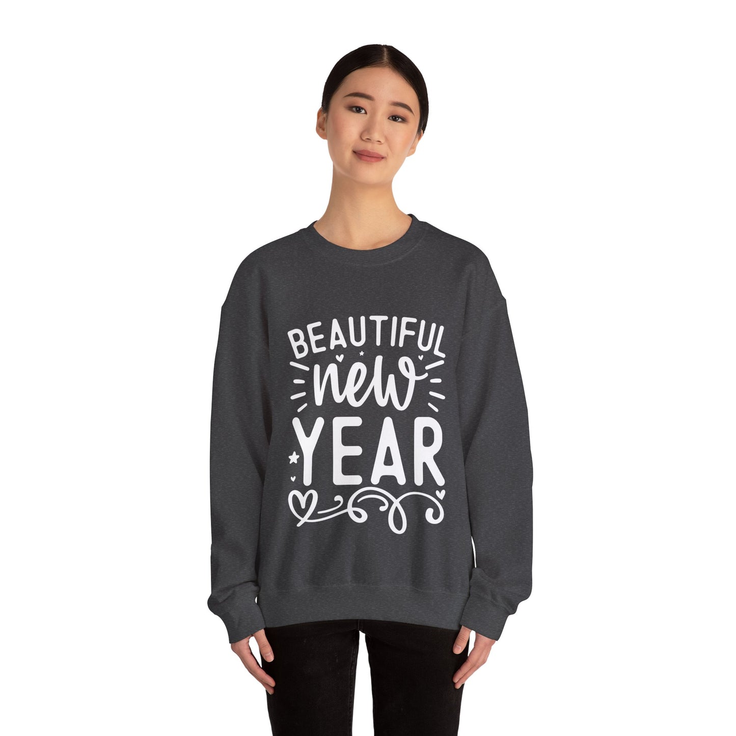 Beautiful New Year Unisex Heavy Blend™ Crewneck Sweatshirt