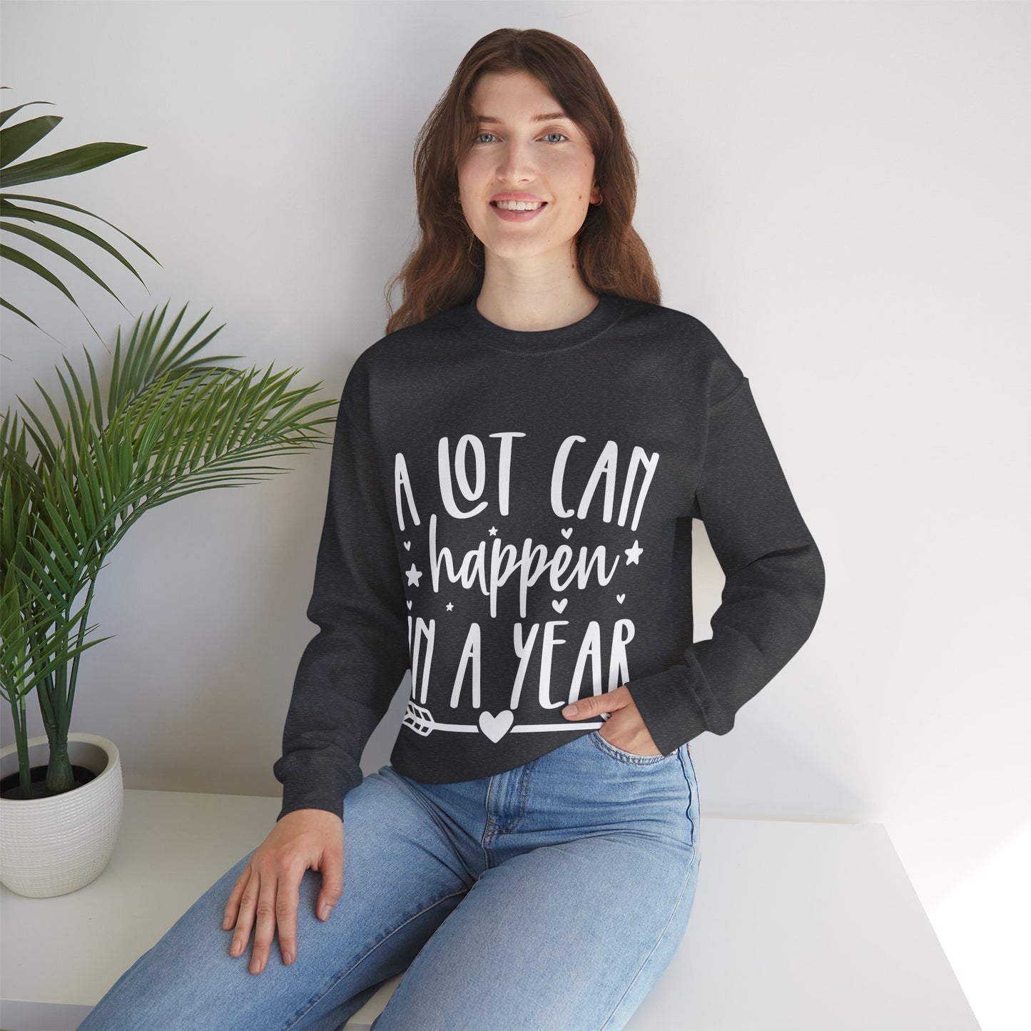 A Lot Can Happen Unisex Heavy Blend™ Crewneck Sweatshirt