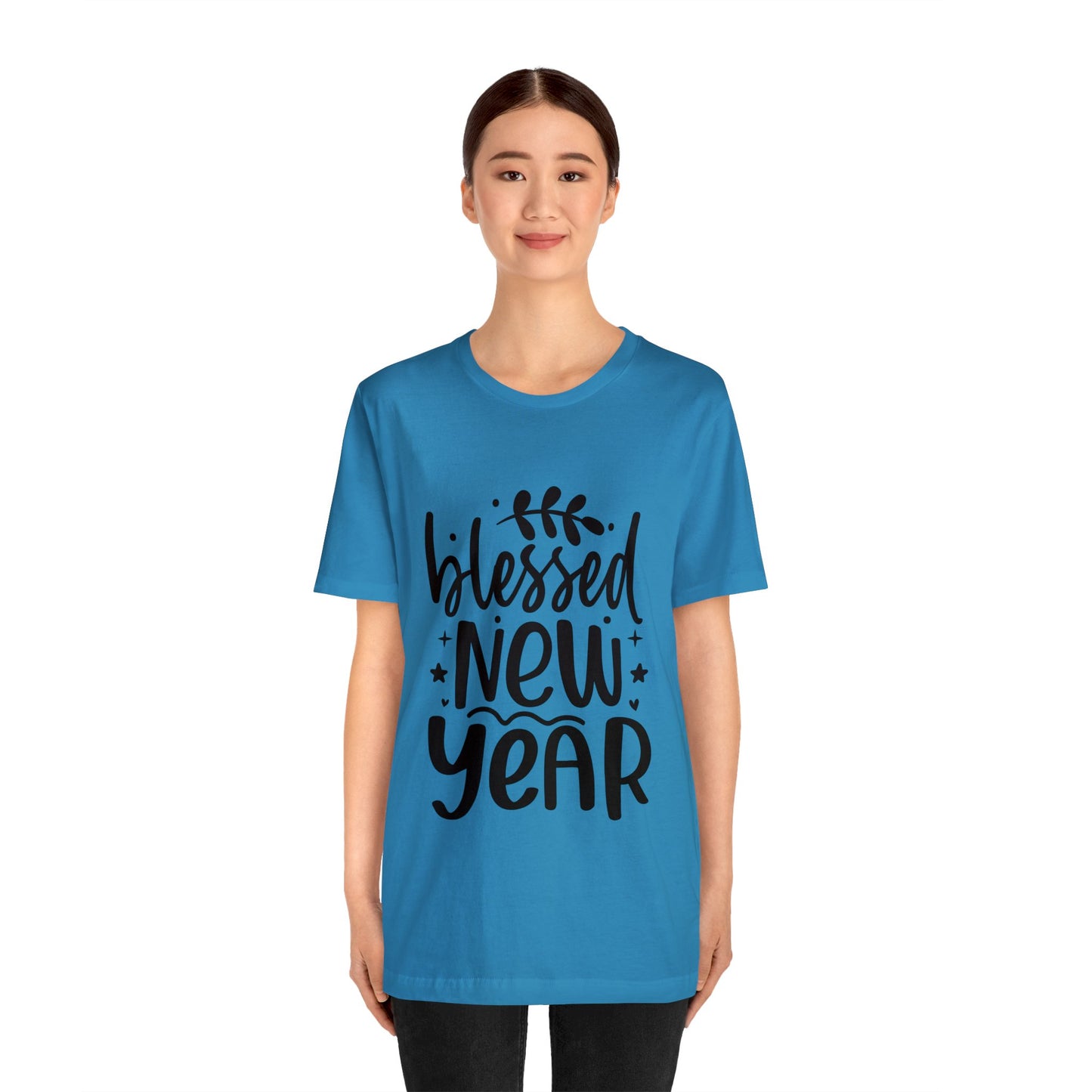 Blessed New Year Unisex Jersey Short Sleeve Tee