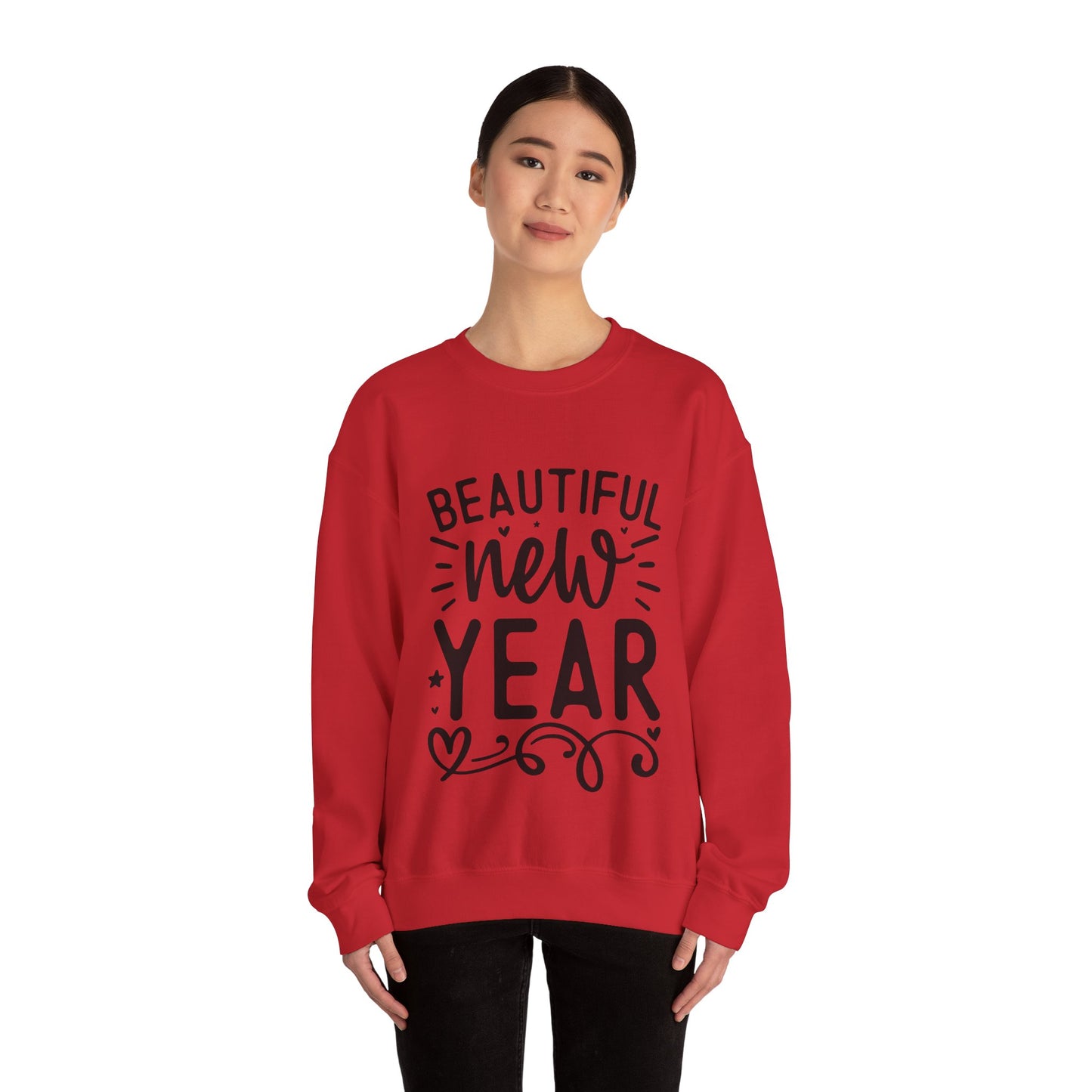 Beautiful New Year Unisex Heavy Blend™ Crewneck Sweatshirt