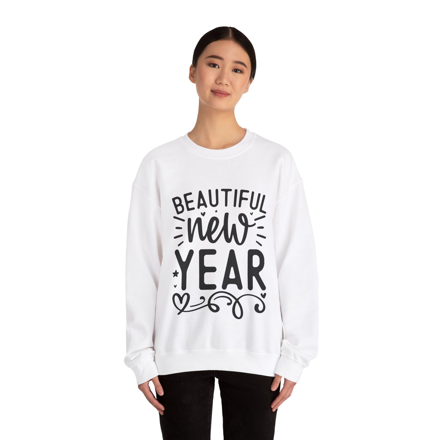 Beautiful New Year Unisex Heavy Blend™ Crewneck Sweatshirt