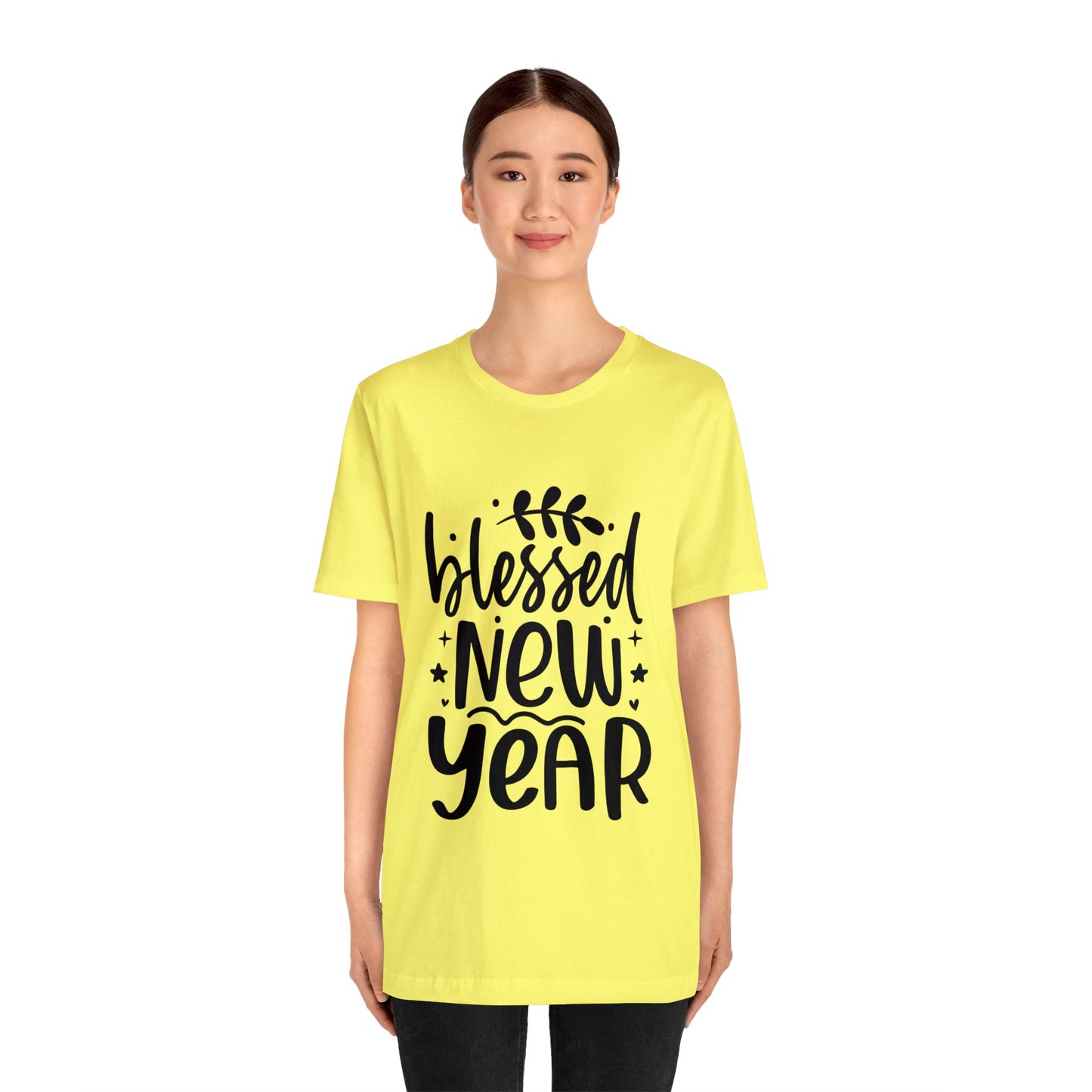 Blessed New Year Unisex Jersey Short Sleeve Tee