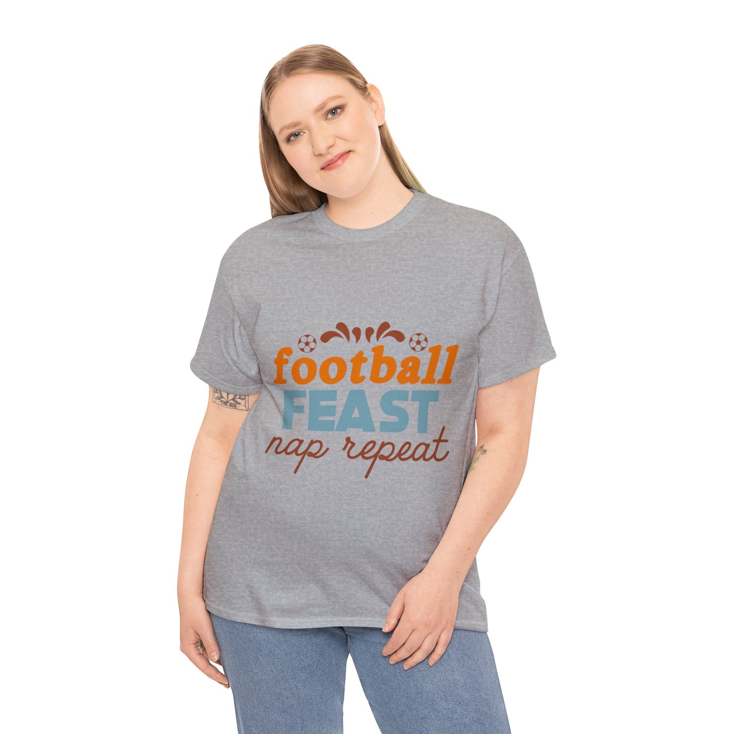 Football Feast Unisex Heavy Cotton Tee image