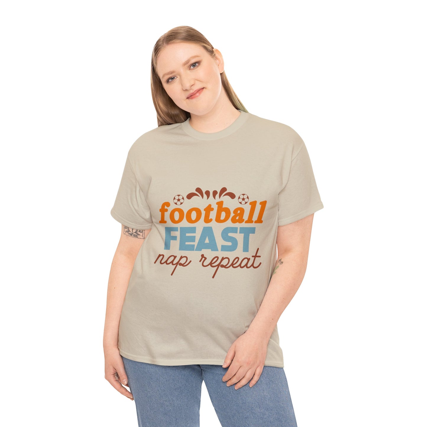 Football Feast Unisex Heavy Cotton Tee image