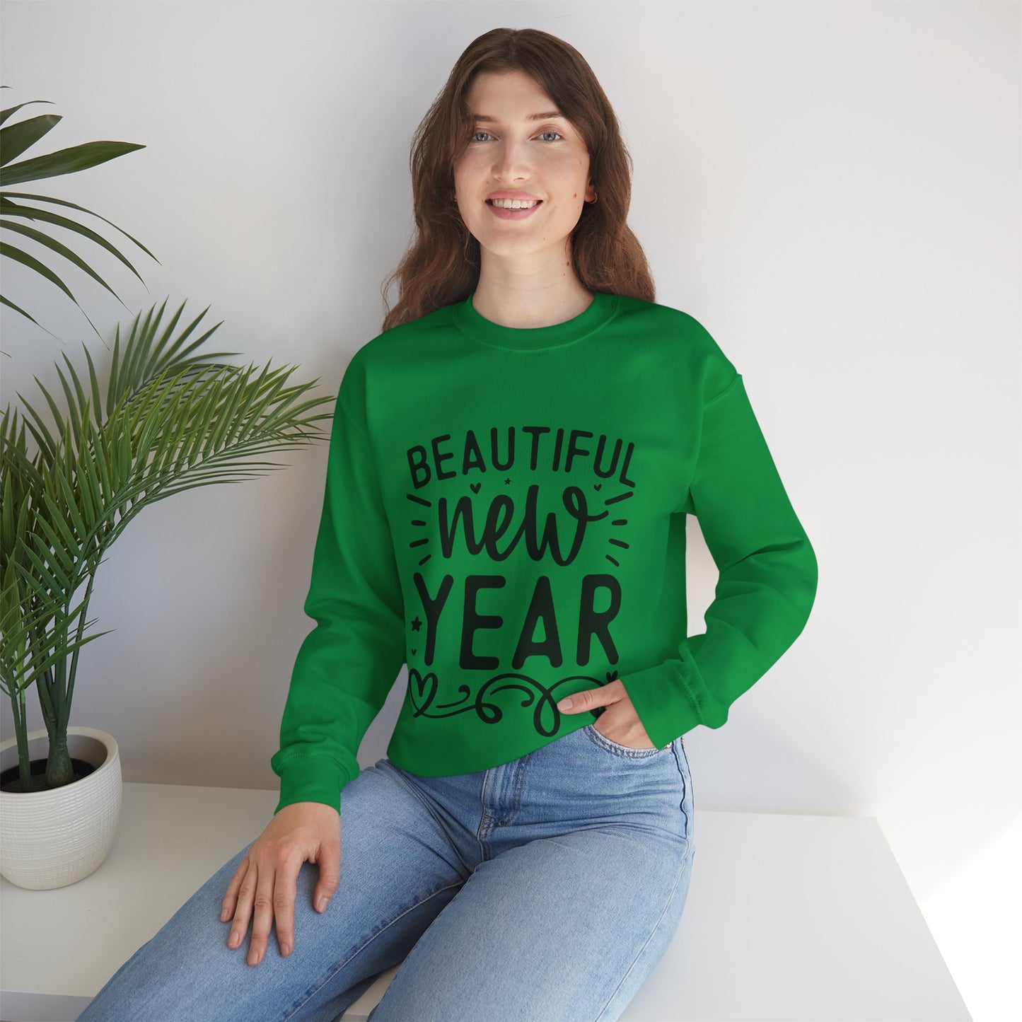 Beautiful New Year Unisex Heavy Blend™ Crewneck Sweatshirt