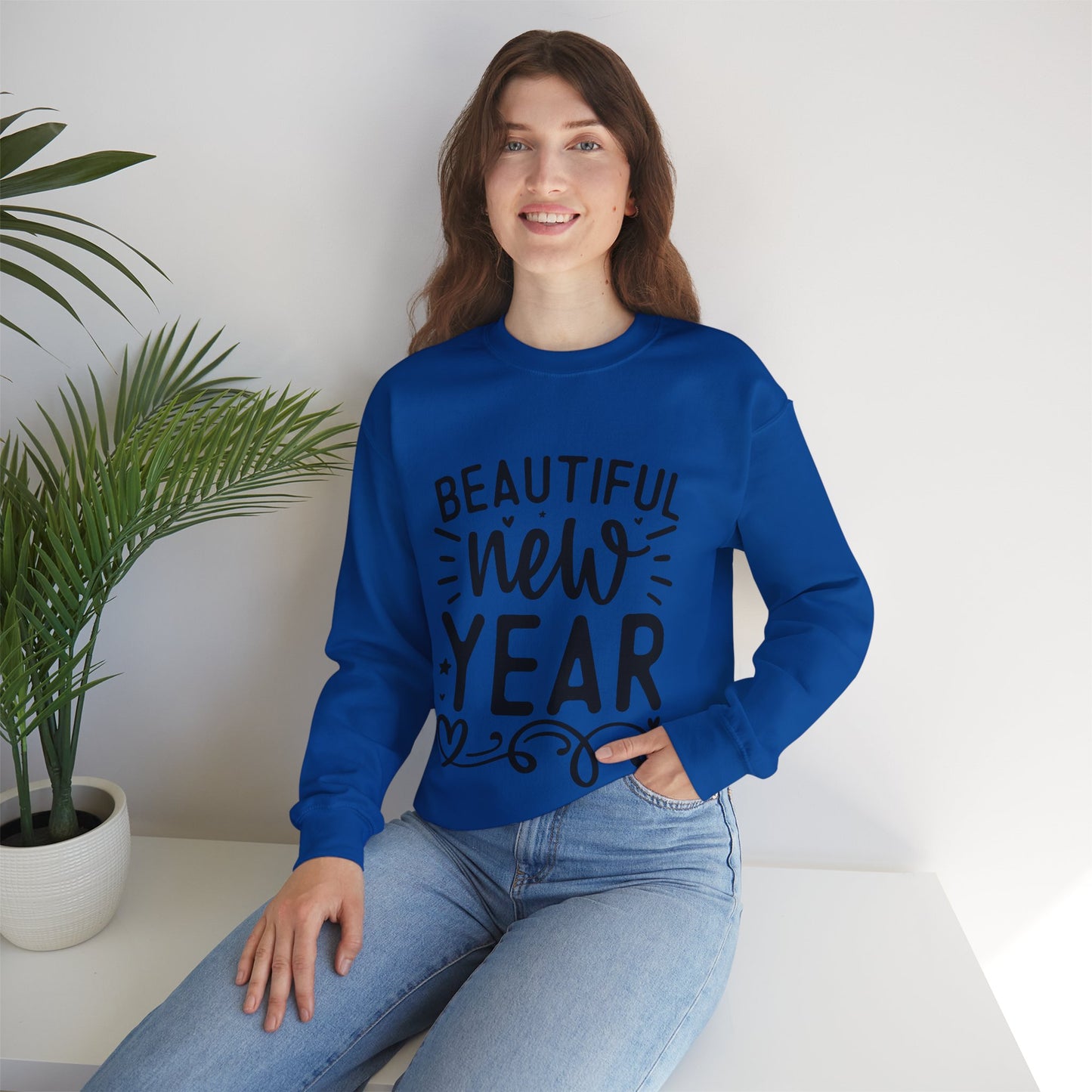 Beautiful New Year Unisex Heavy Blend™ Crewneck Sweatshirt