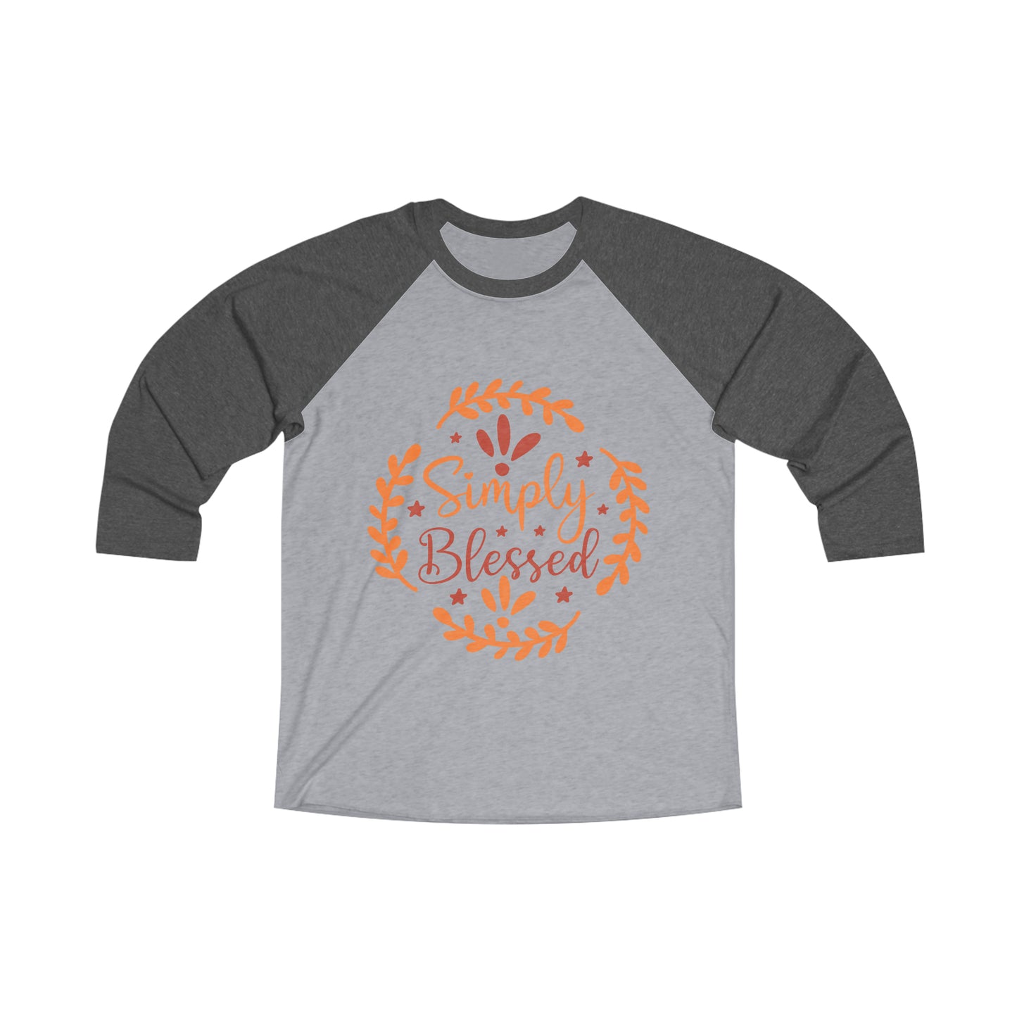 Simply Blessed Unisex Tri-Blend 3\4 Raglan Tee image