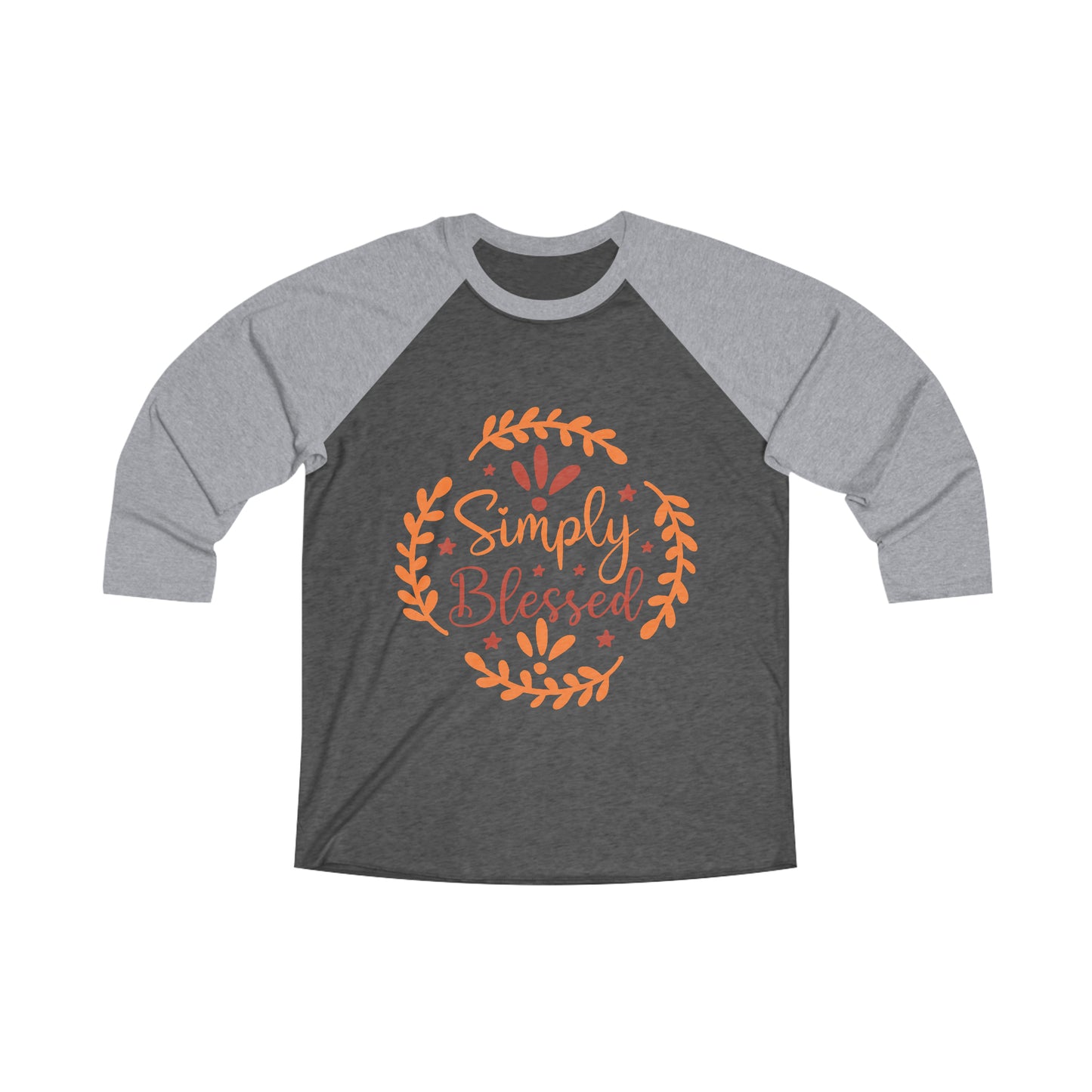 Simply Blessed Unisex Tri-Blend 3\4 Raglan Tee image