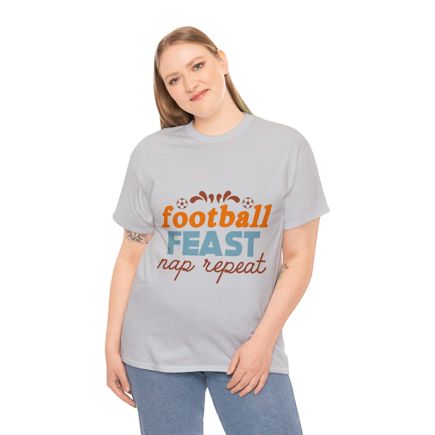 Football Feast Unisex Heavy Cotton Tee image