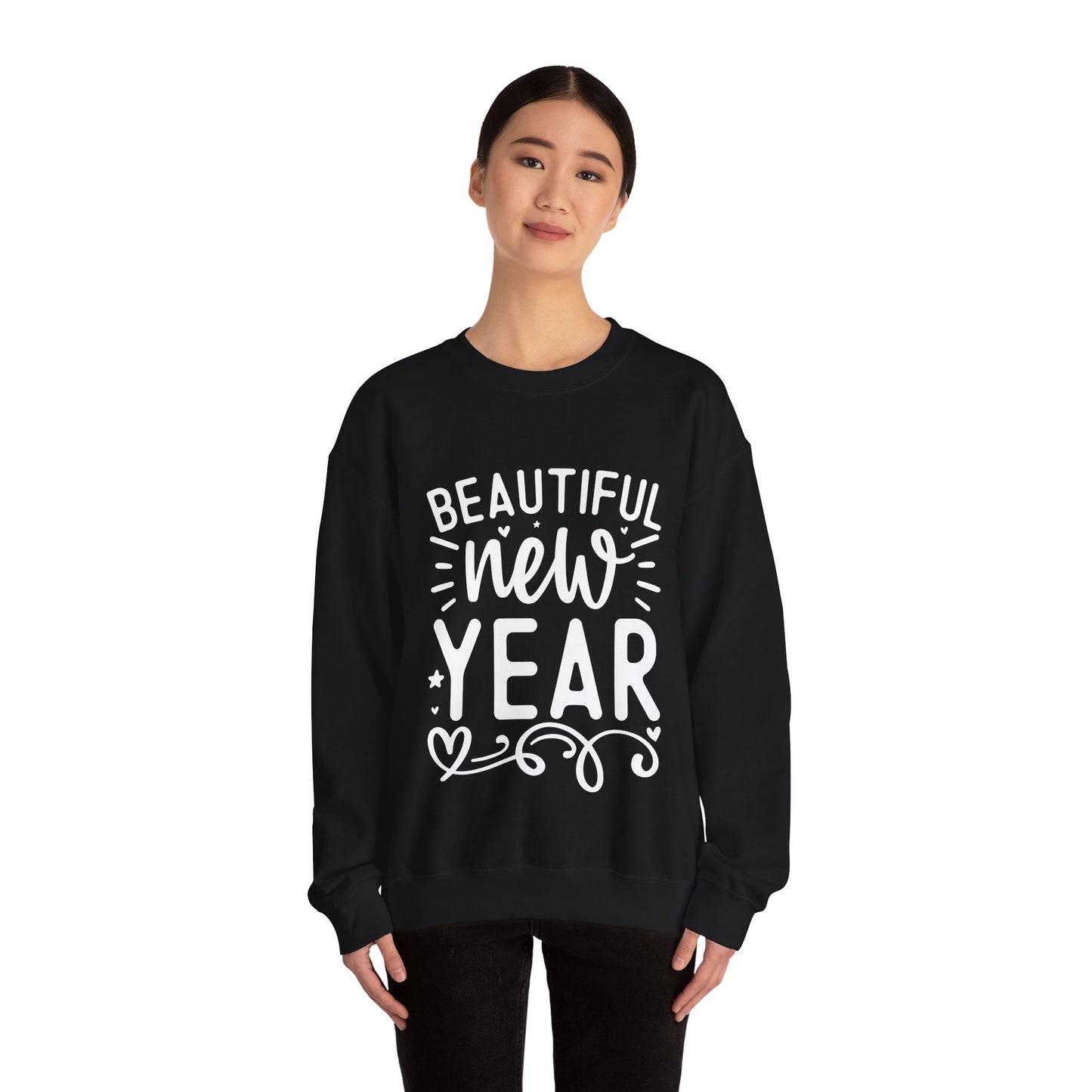 Beautiful New Year Unisex Heavy Blend™ Crewneck Sweatshirt