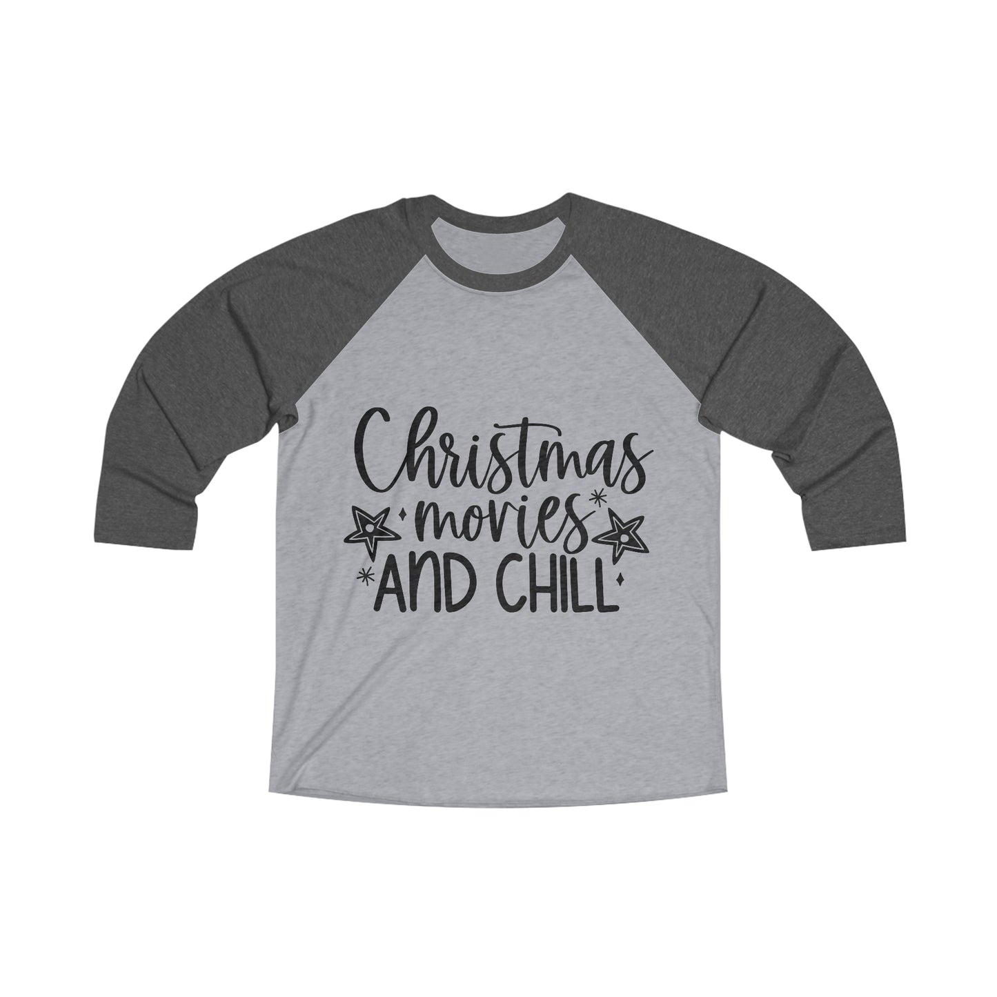 Movies and Chill Unisex Tri-Blend 3\4 Raglan Tee