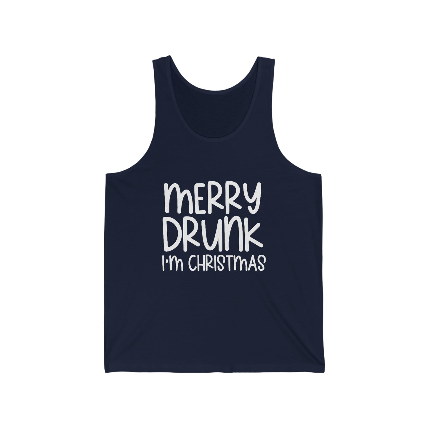 Merry Drunk Unisex Jersey Tank