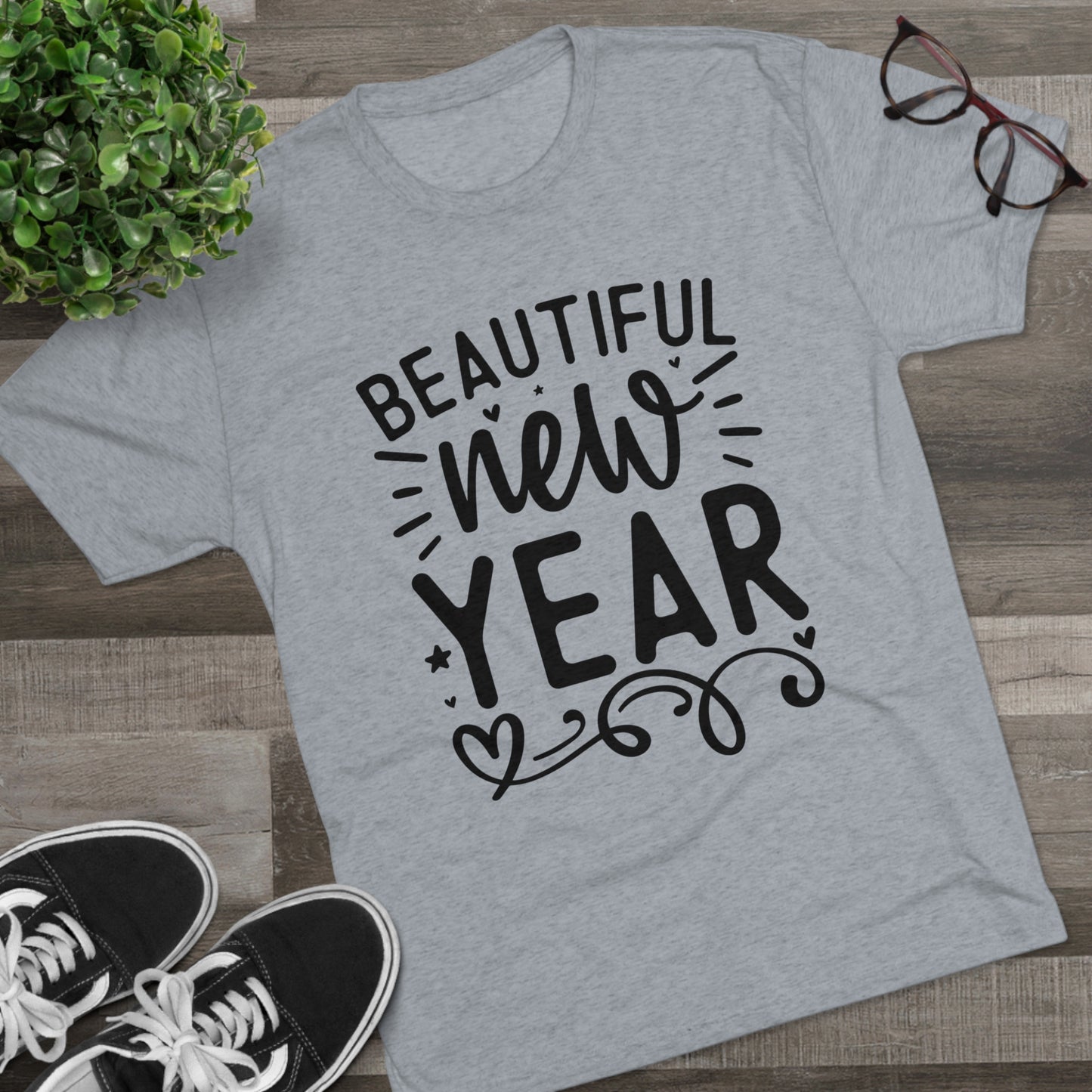 Beautiful New Year Unisex Tri-Blend Crew Tee