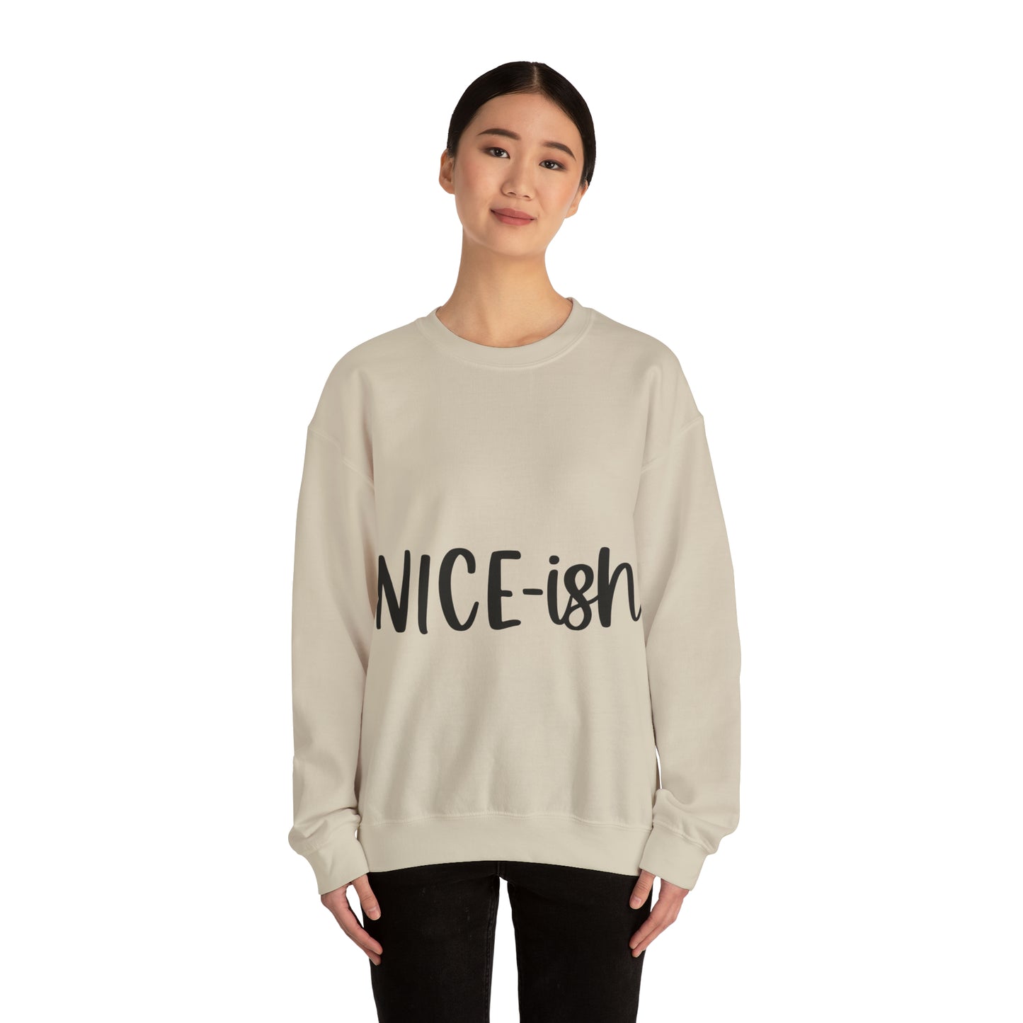 Nice-ish Unisex Heavy Blend™ Crewneck Sweatshirt