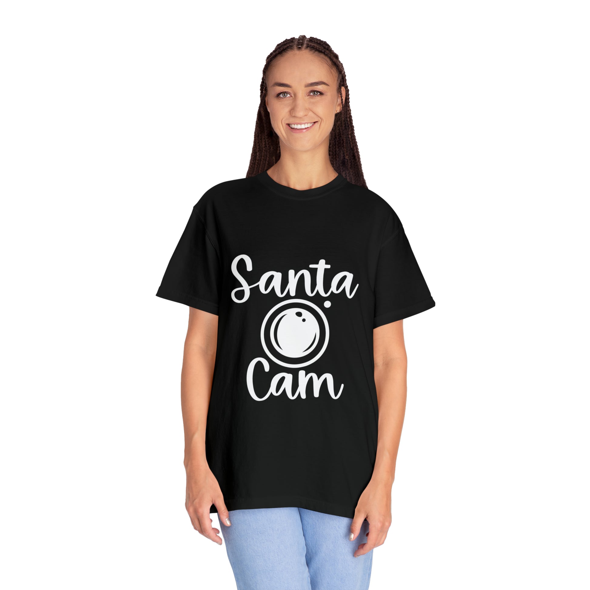 Santa Cam Unisex Garment-Dyed T-shirt image