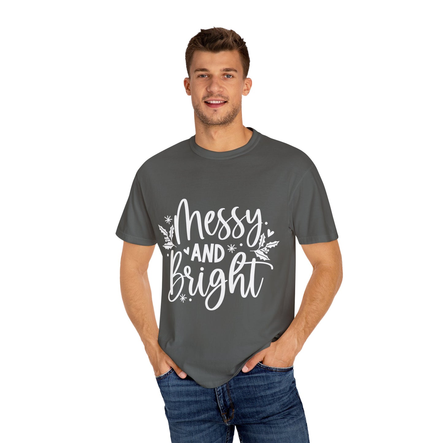 Messy & Bright Unisex Garment-Dyed T-shirt