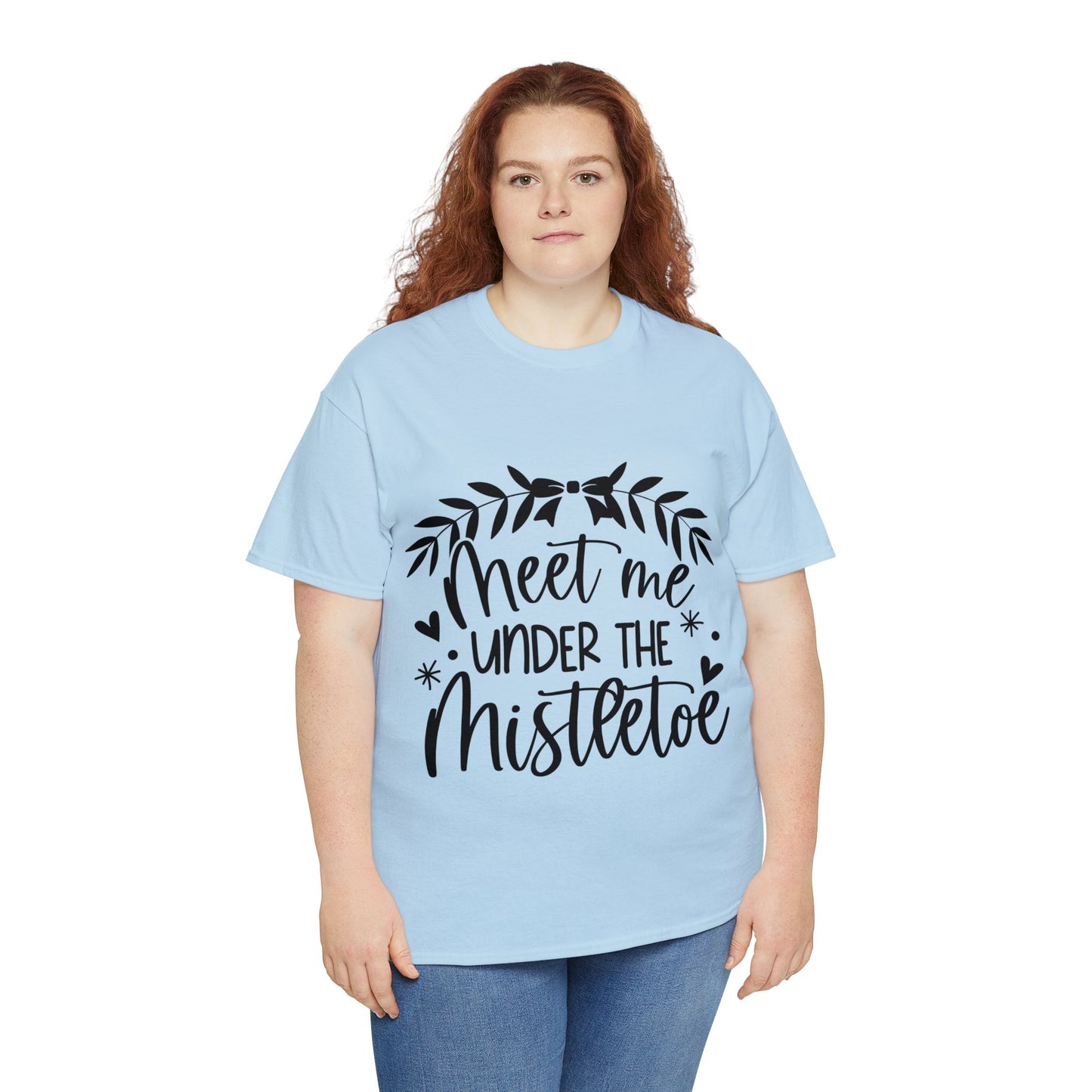 Meet me under Misteetoe Unisex Heavy Cotton Tee