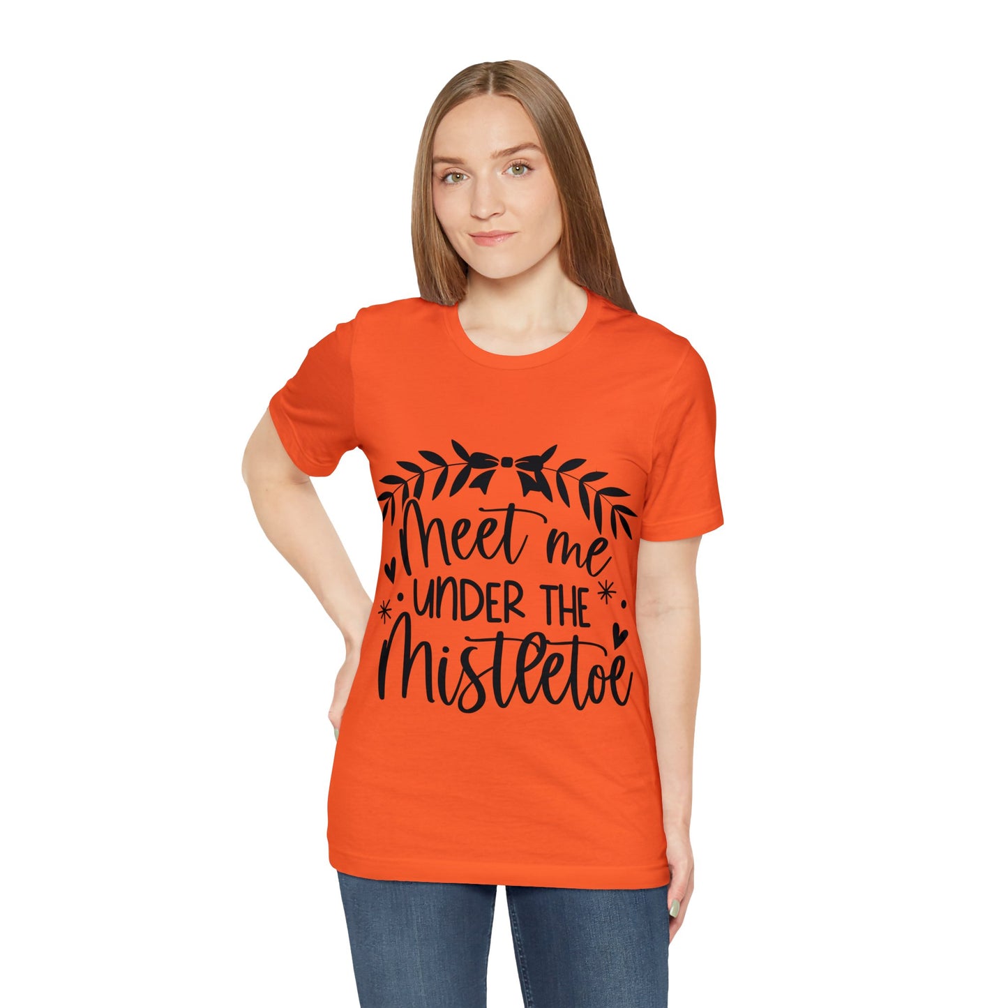 Meet me under Misteetoe Unisex Jersey Short Sleeve Tee