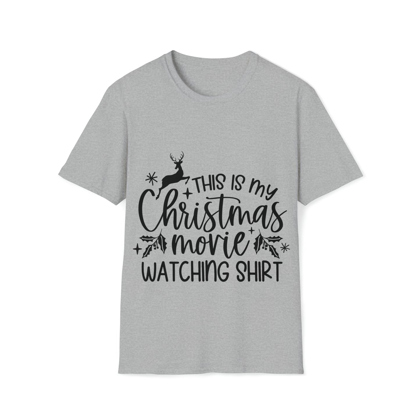 Christmas Movie Watching Unisex Softstyle T-Shirt image