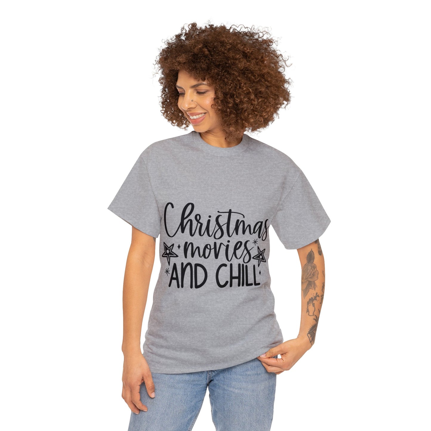 Movies and Chill Unisex Heavy Cotton Tee