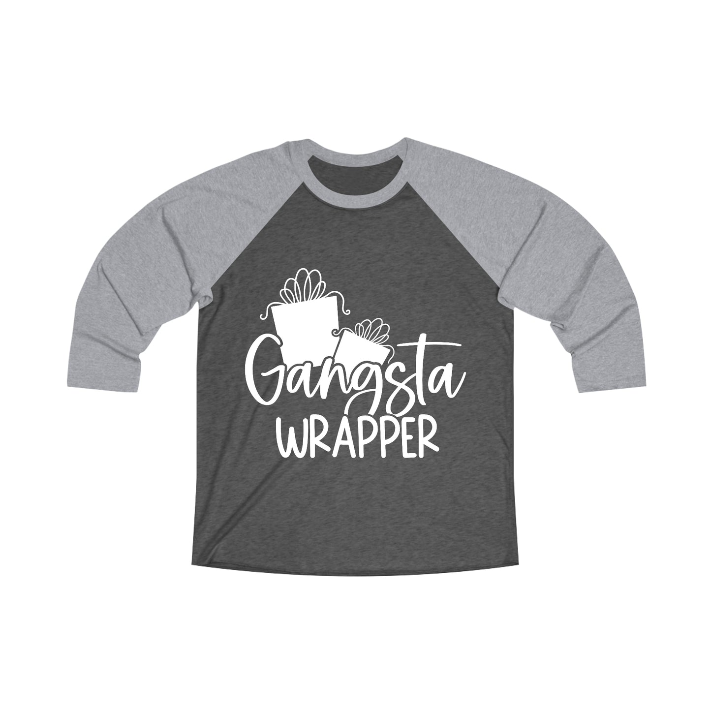 Gangsta Wrapper Unisex Tri-Blend 3\4 Raglan Tee