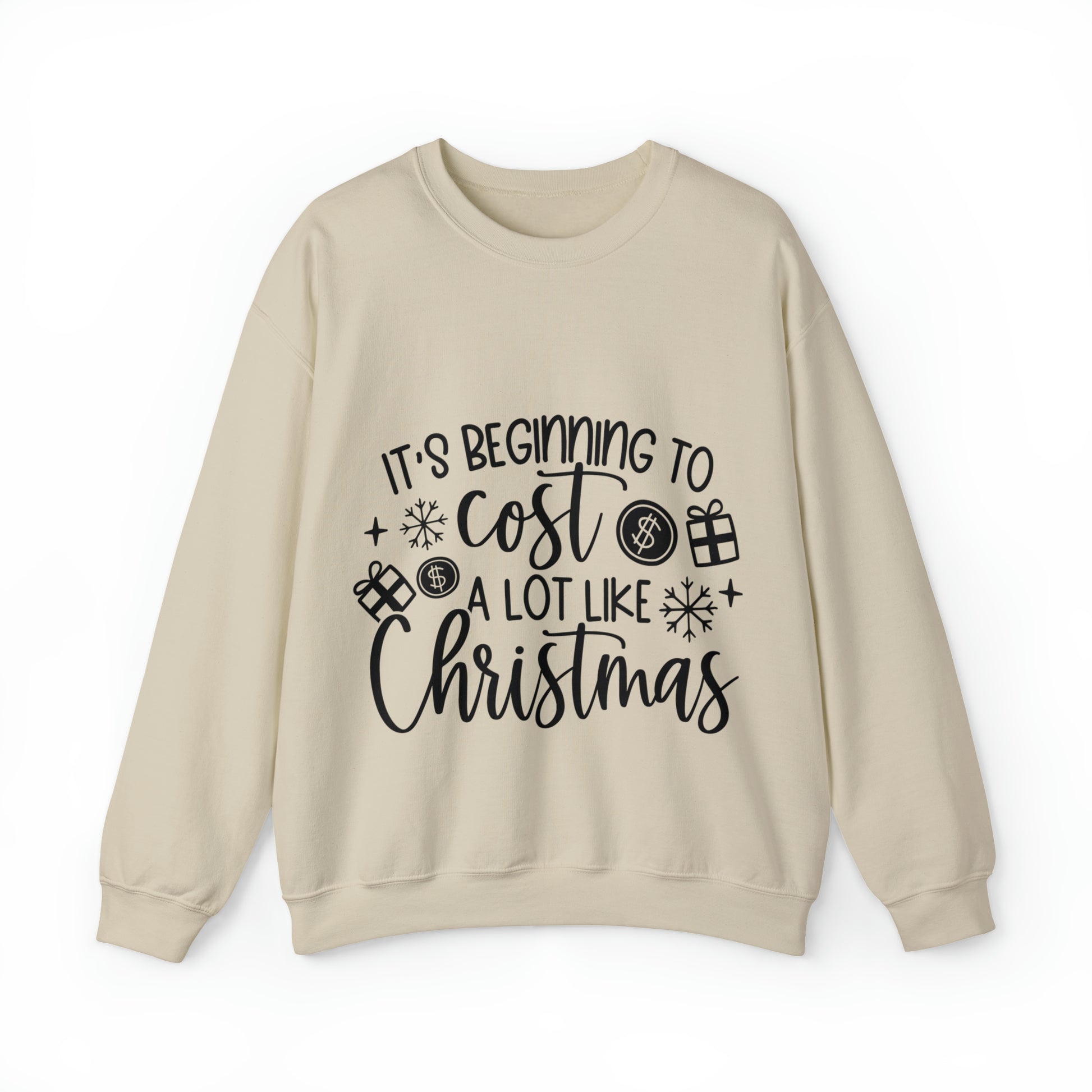 Beginning to Cost a lot like Christmas Unisex Heavy Blend™ Crewneck Sweatshirt image