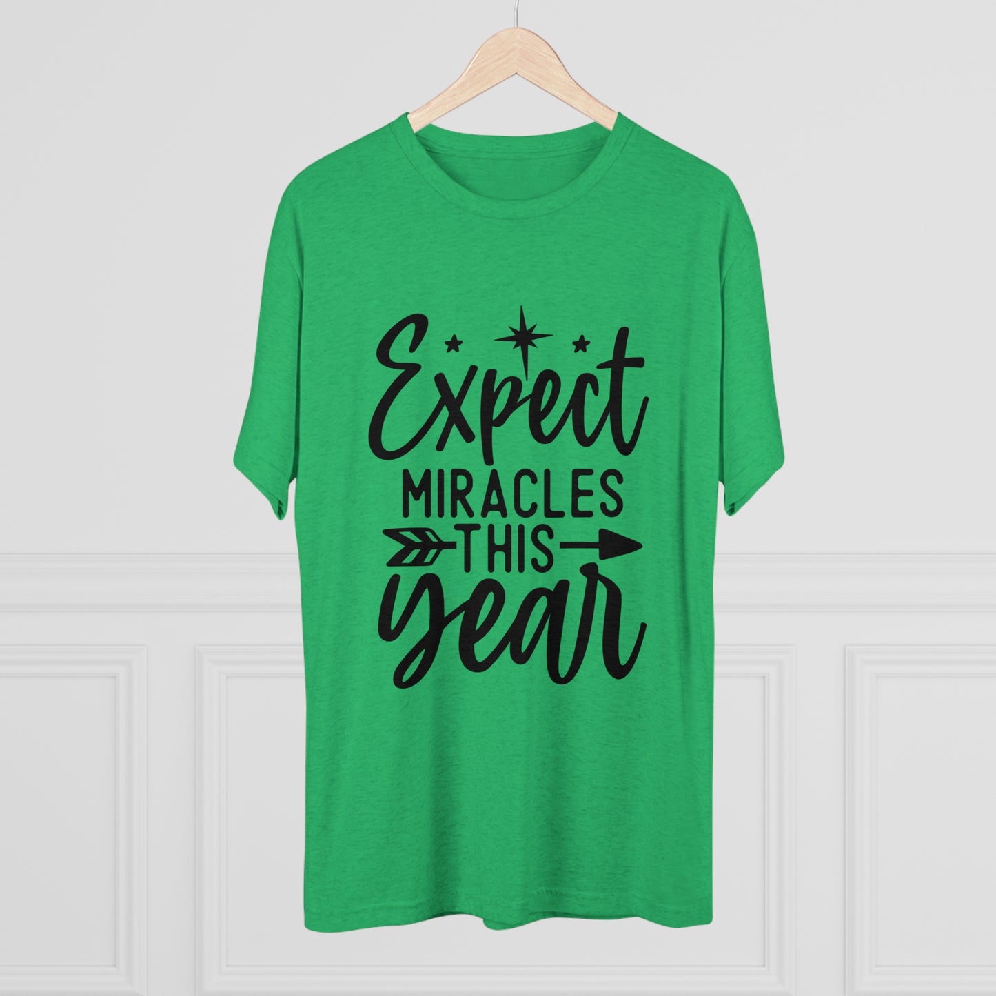 Expect Miracles Unisex Tri-Blend Crew Tee