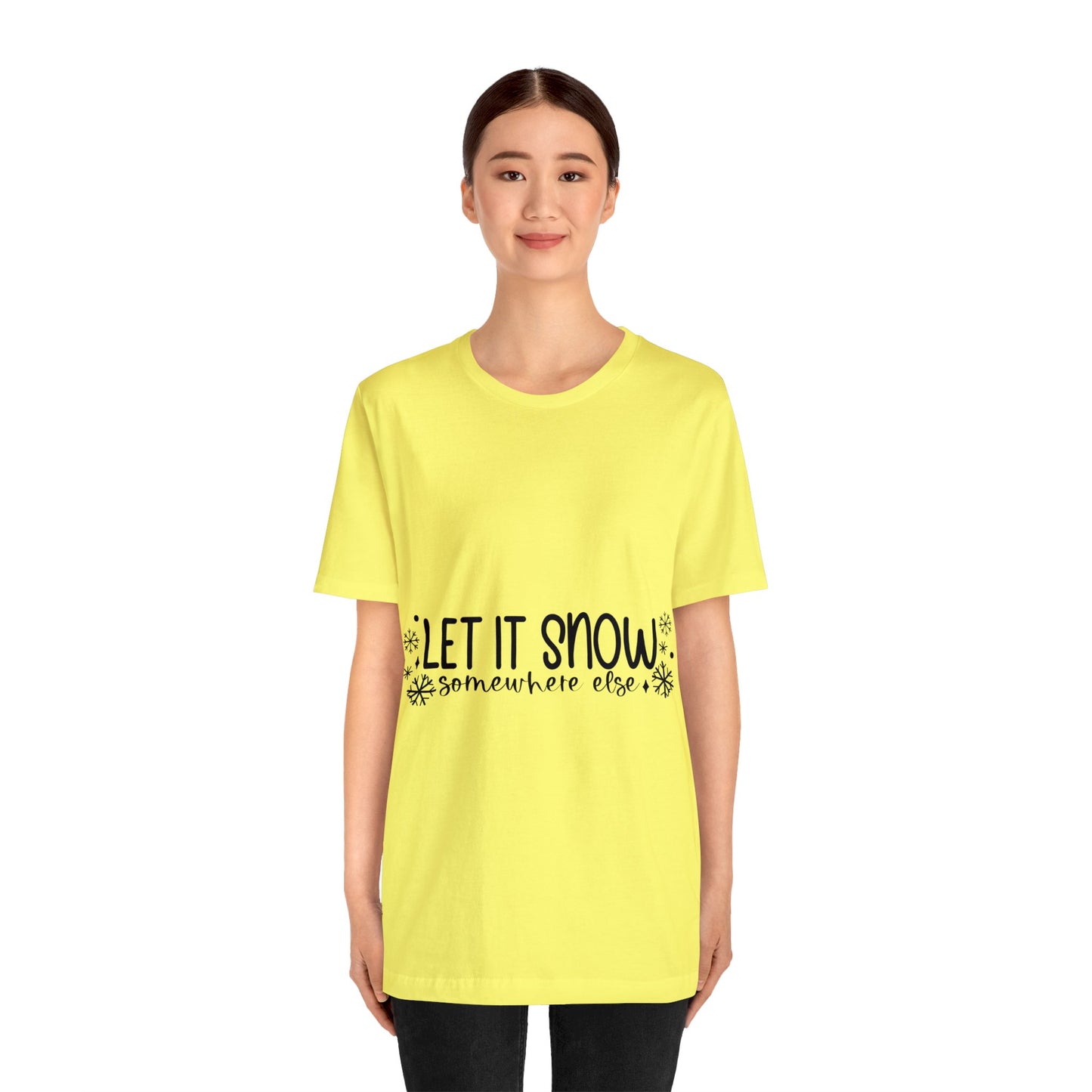 Let it Snow Unisex Jersey Short Sleeve Tee image