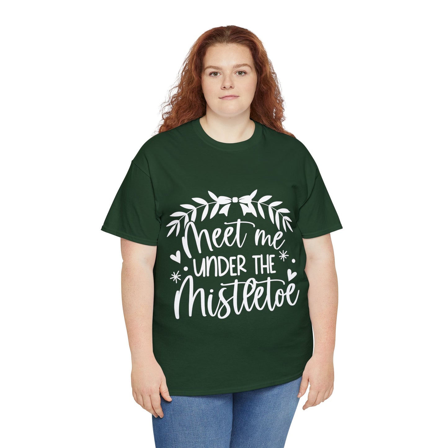 Meet me under Misteetoe Unisex Heavy Cotton Tee