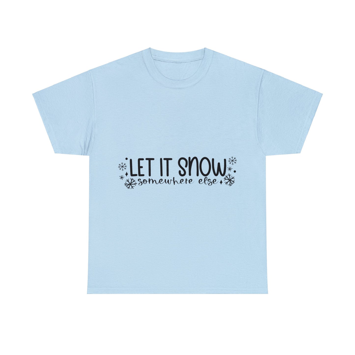 Let it Snow Unisex Heavy Cotton Tee image