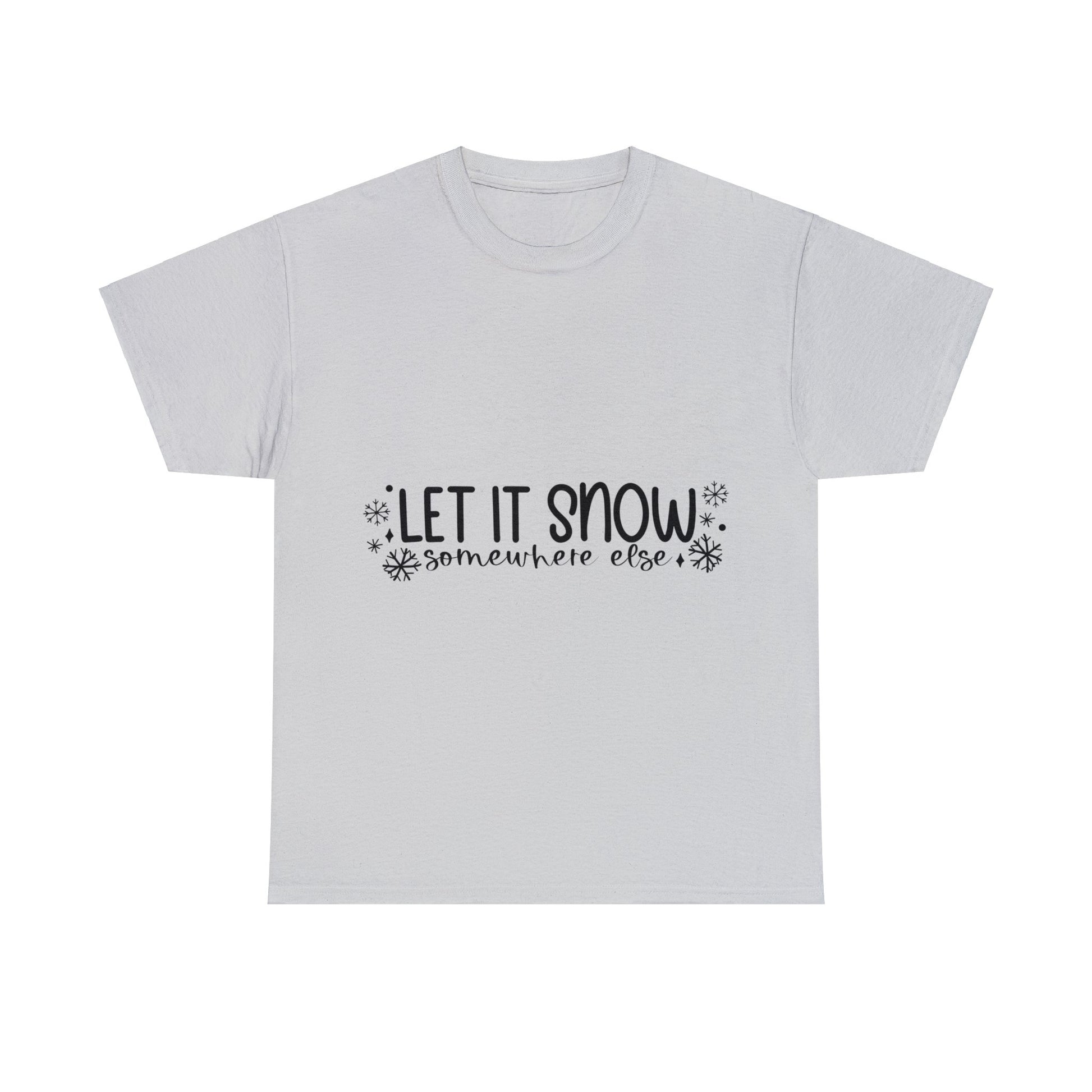 Let it Snow Unisex Heavy Cotton Tee image