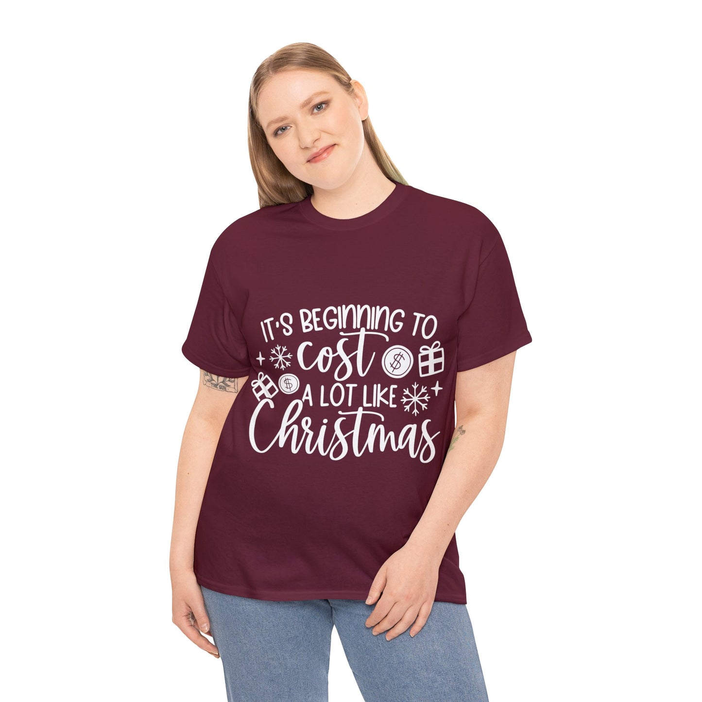 Beginning to Cost a Lot like Christmas Unisex Heavy Cotton Tee image