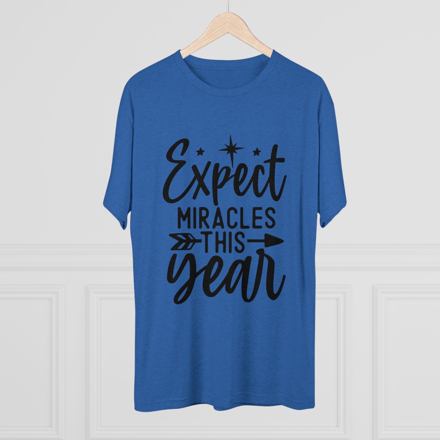 Expect Miracles Unisex Tri-Blend Crew Tee