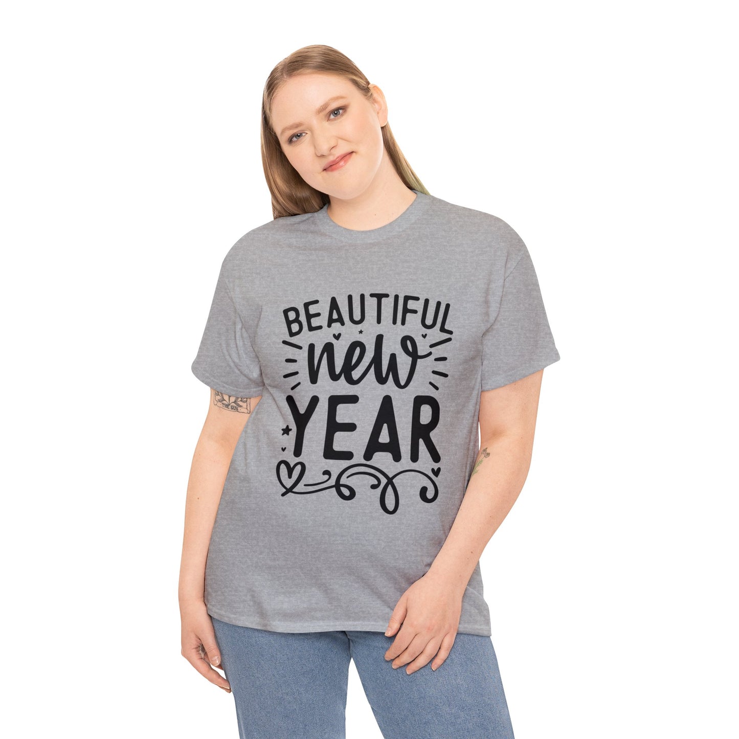 Beautiful New Year Unisex Heavy Cotton Tee