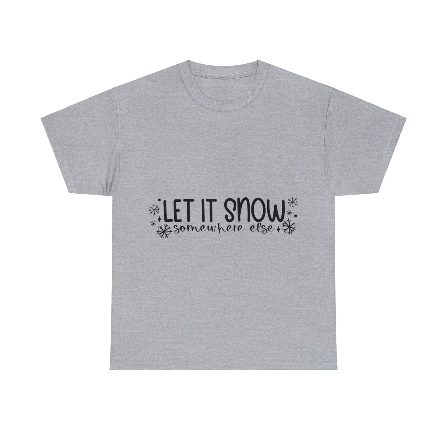 Let it Snow Unisex Heavy Cotton Tee image