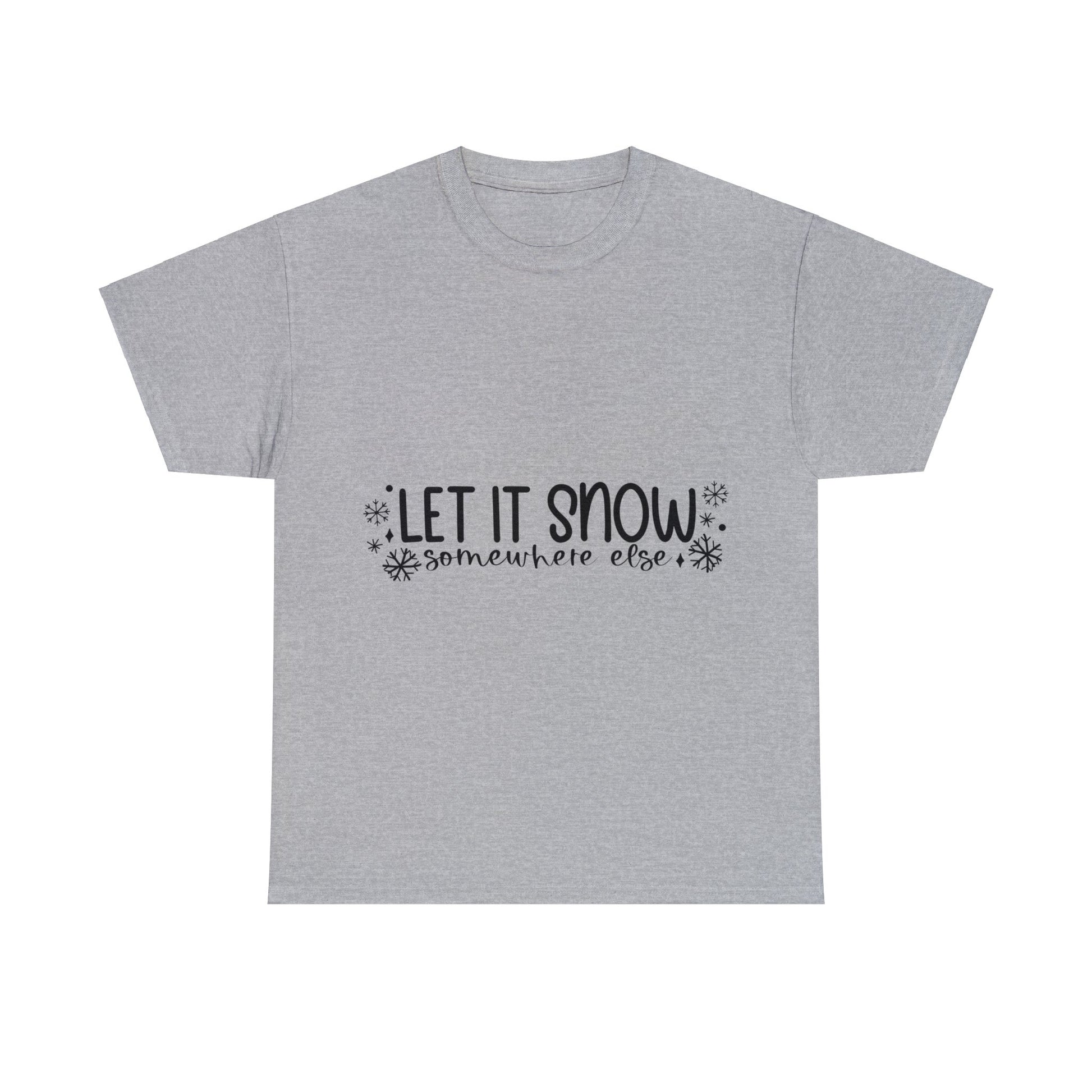 Let it Snow Unisex Heavy Cotton Tee image