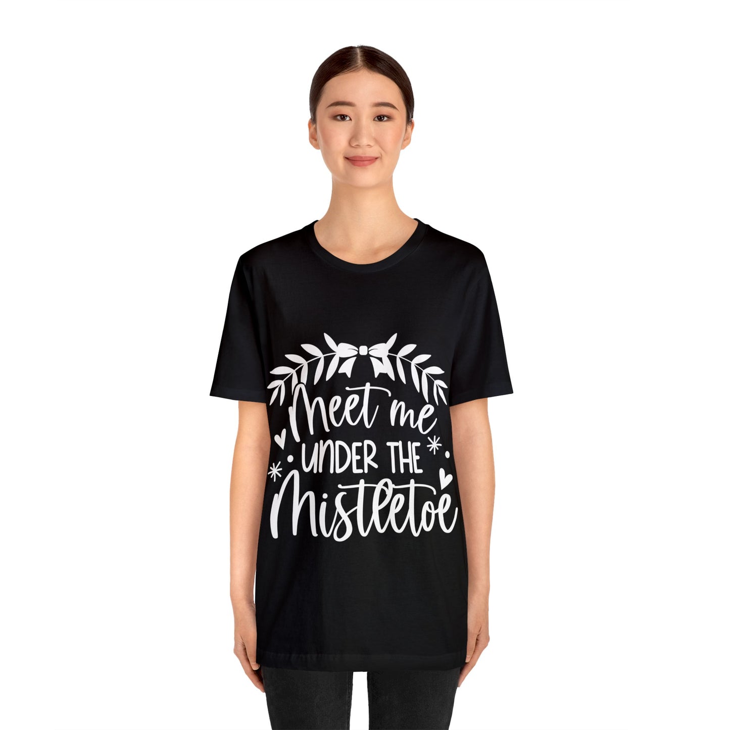 Meet me under Misteetoe Unisex Jersey Short Sleeve Tee