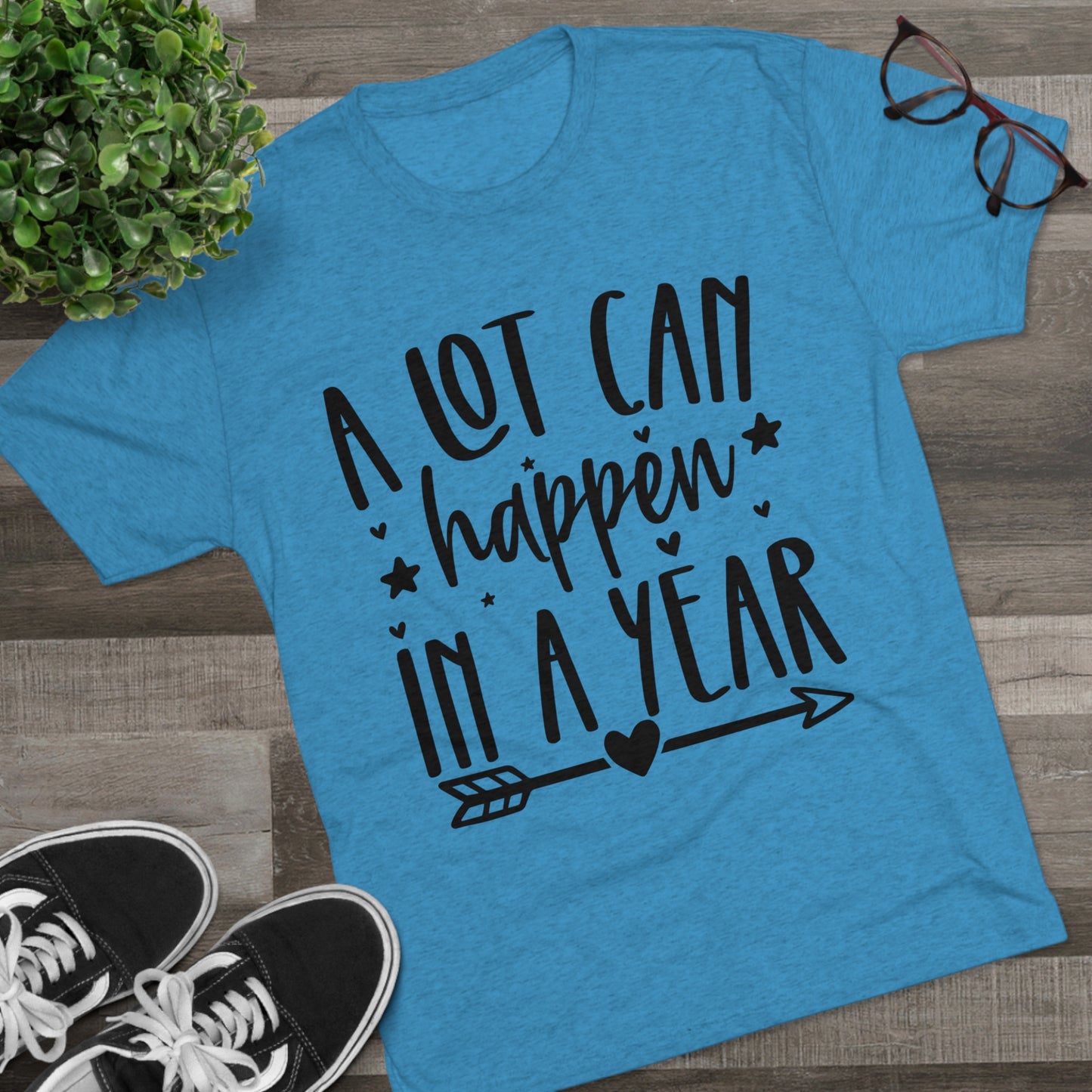 A Lot Can Happen Unisex Tri-Blend Crew Tee