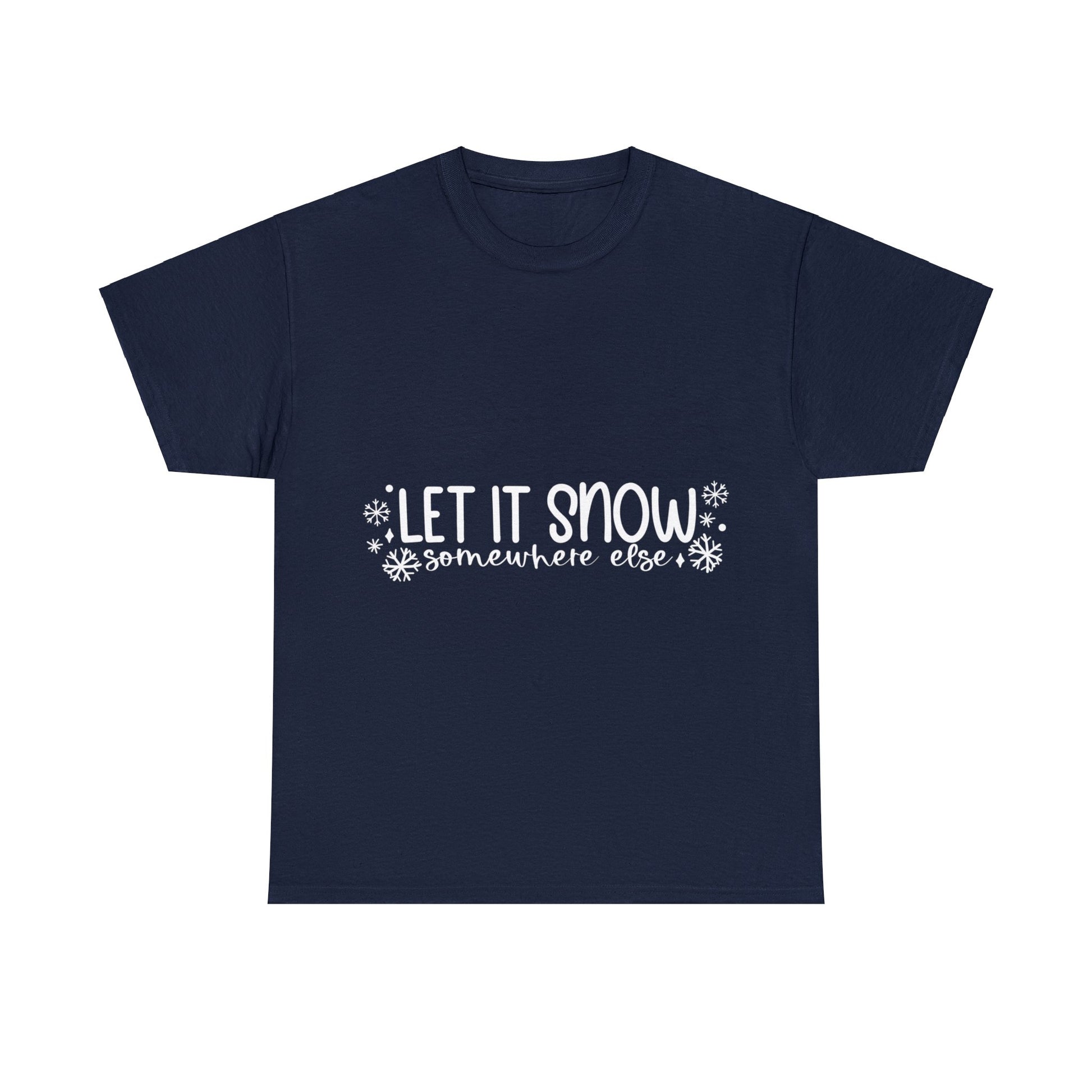 Let it Snow Unisex Heavy Cotton Tee image