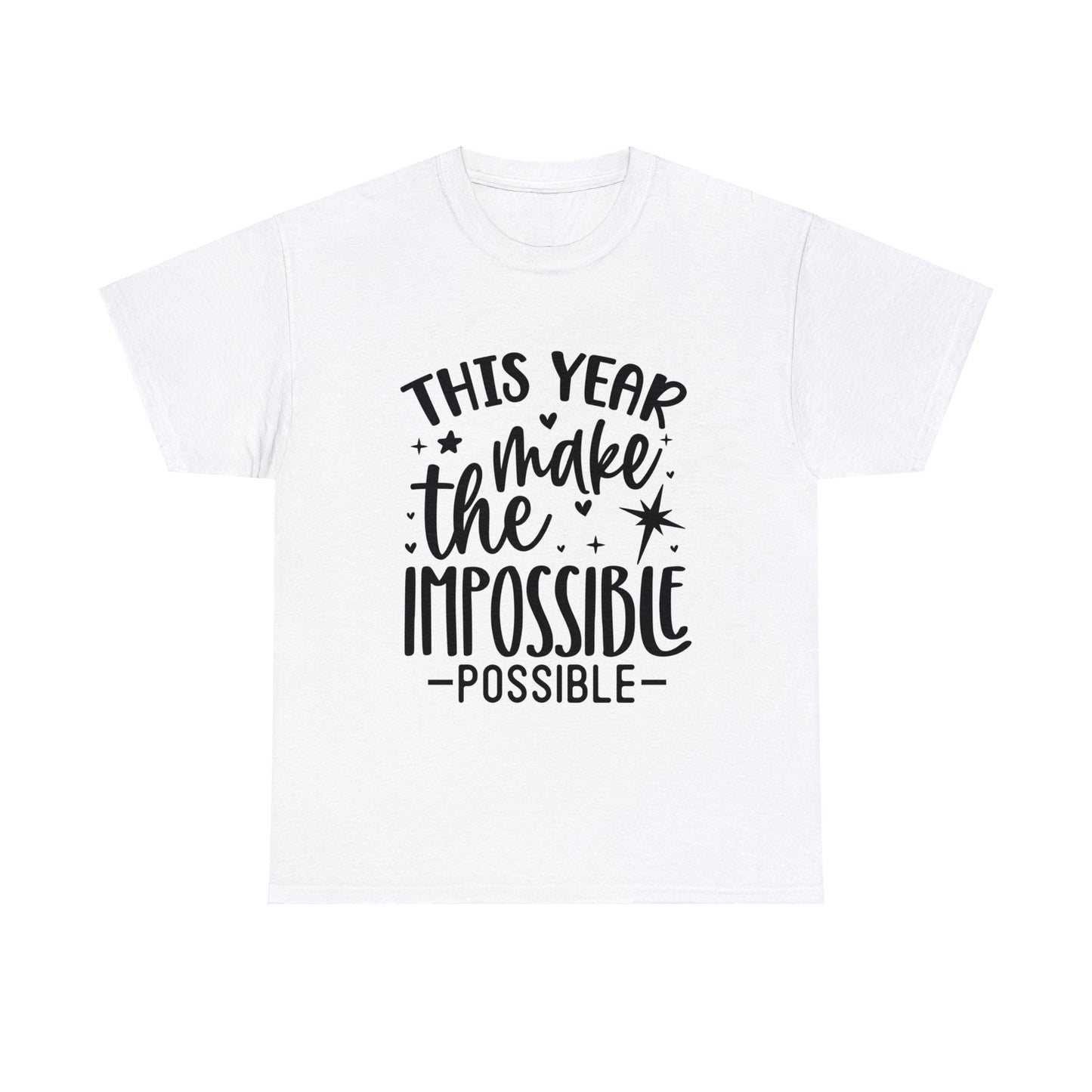 Impossible Possible Unisex Heavy Cotton Tee