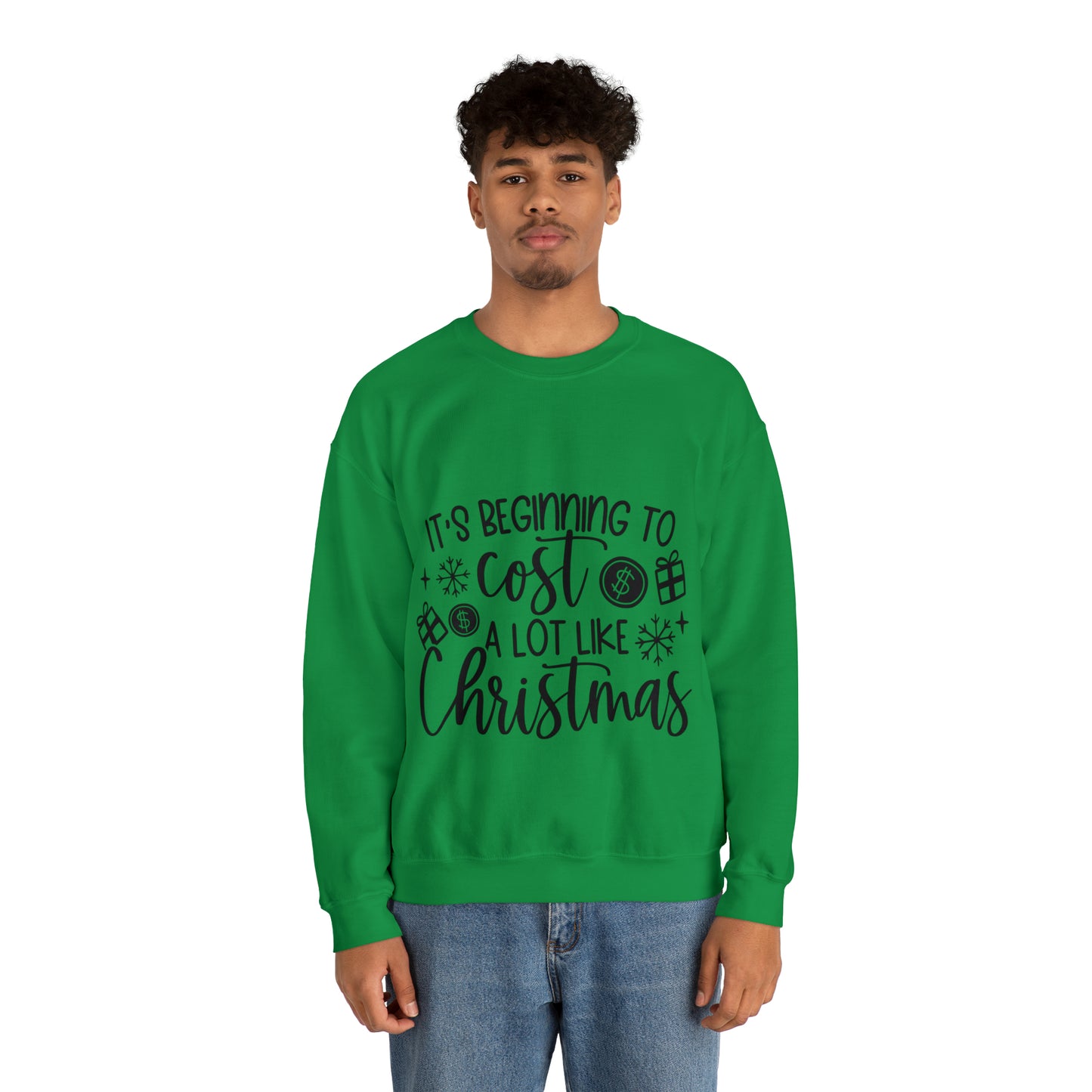 Beginning to Cost a lot like Christmas Unisex Heavy Blend™ Crewneck Sweatshirt image