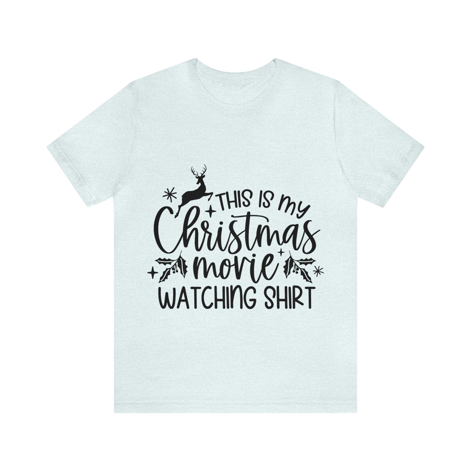 Christmas Movie Watching Unisex Jersey Short Sleeve Tee image