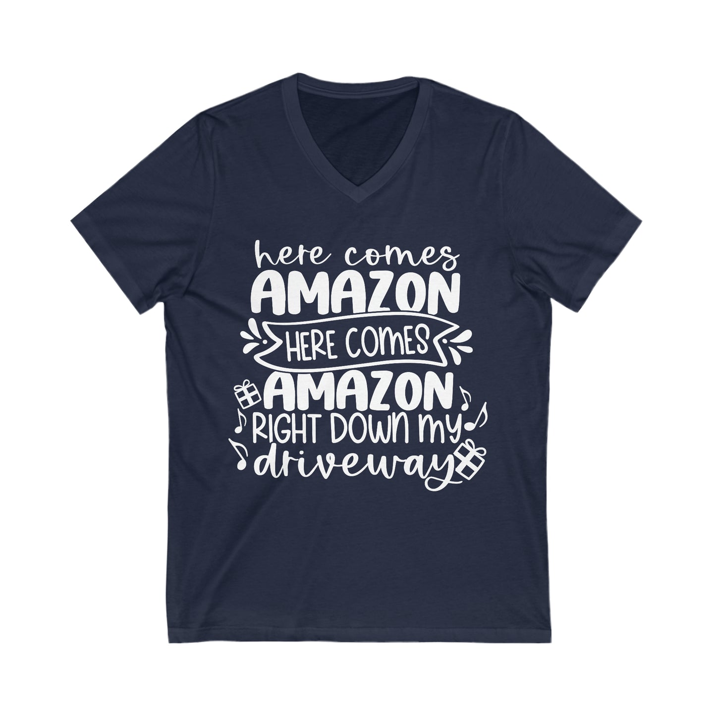 Amazon Driveway Unisex Jersey Short Sleeve V-Neck Tee