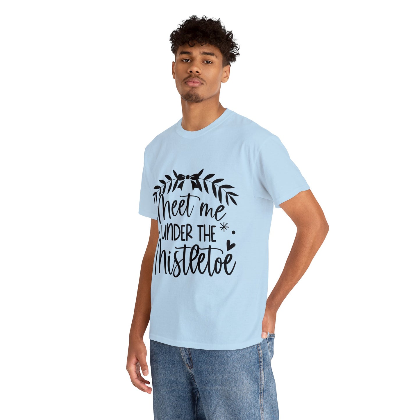 Meet me under Misteetoe Unisex Heavy Cotton Tee