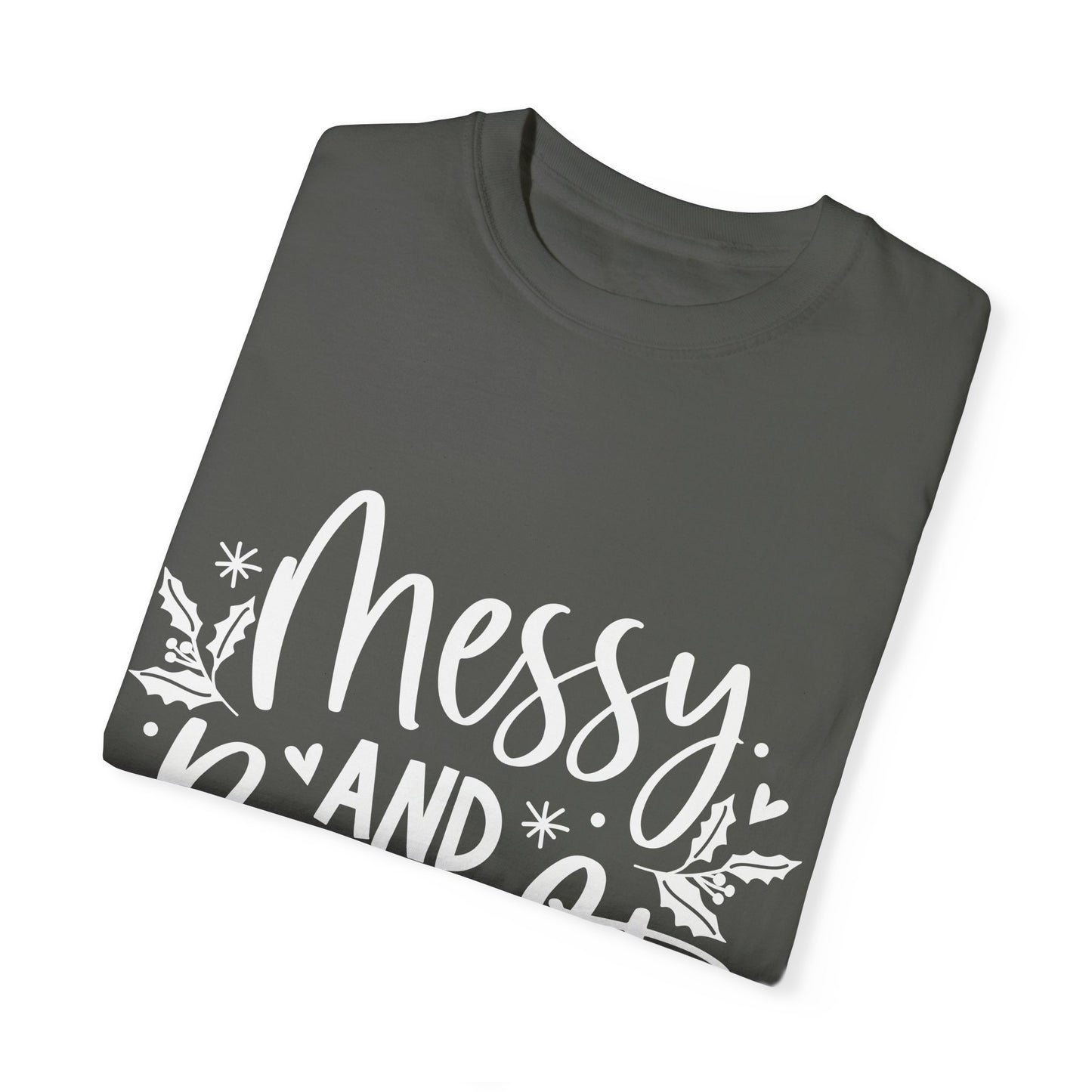 Messy & Bright Unisex Garment-Dyed T-shirt