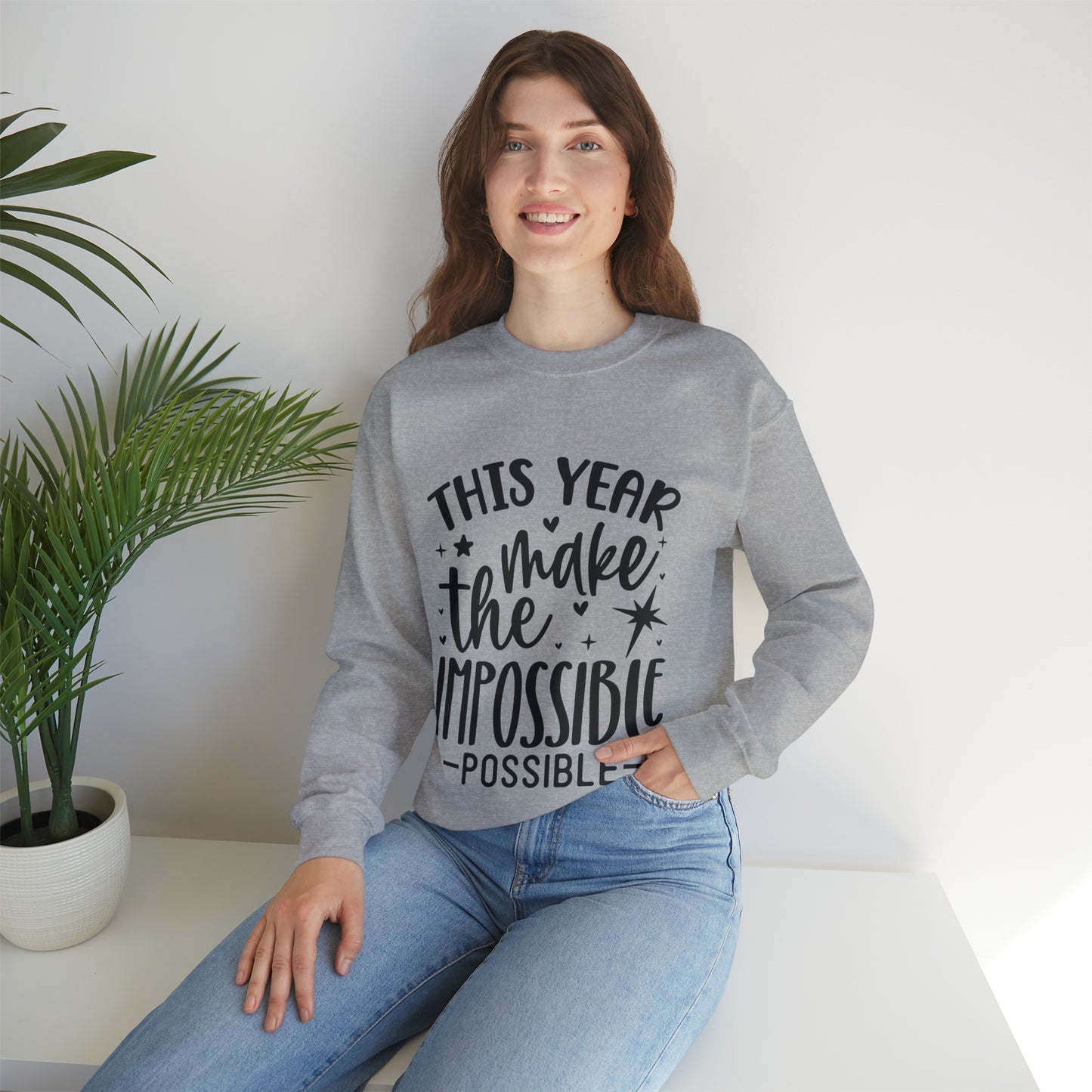 Impossible Possible Unisex Heavy Blend™ Crewneck Sweatshirt