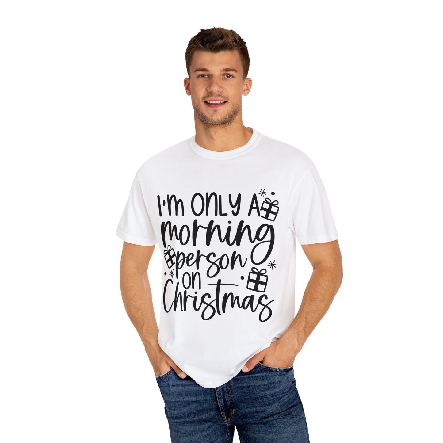 Morning Person Unisex Garment-Dyed T-shirt