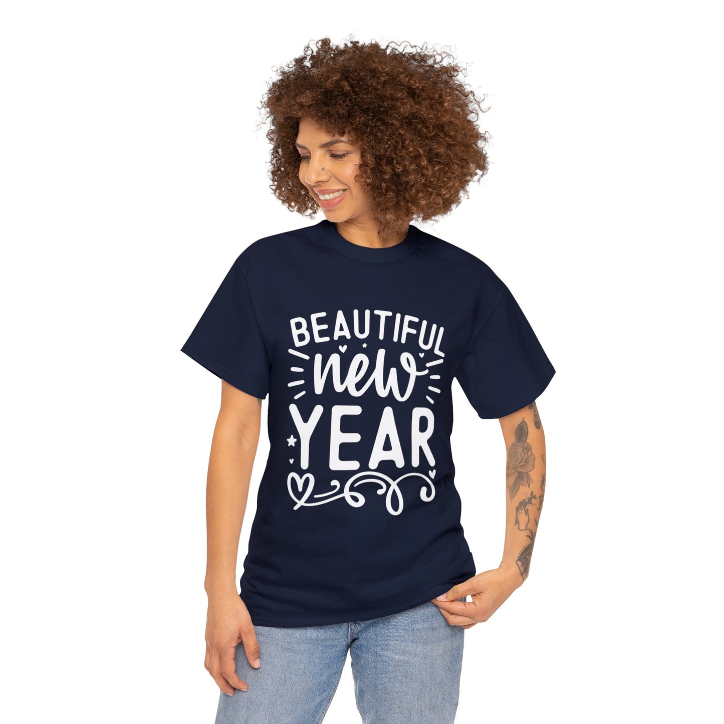 Beautiful New Year Unisex Heavy Cotton Tee